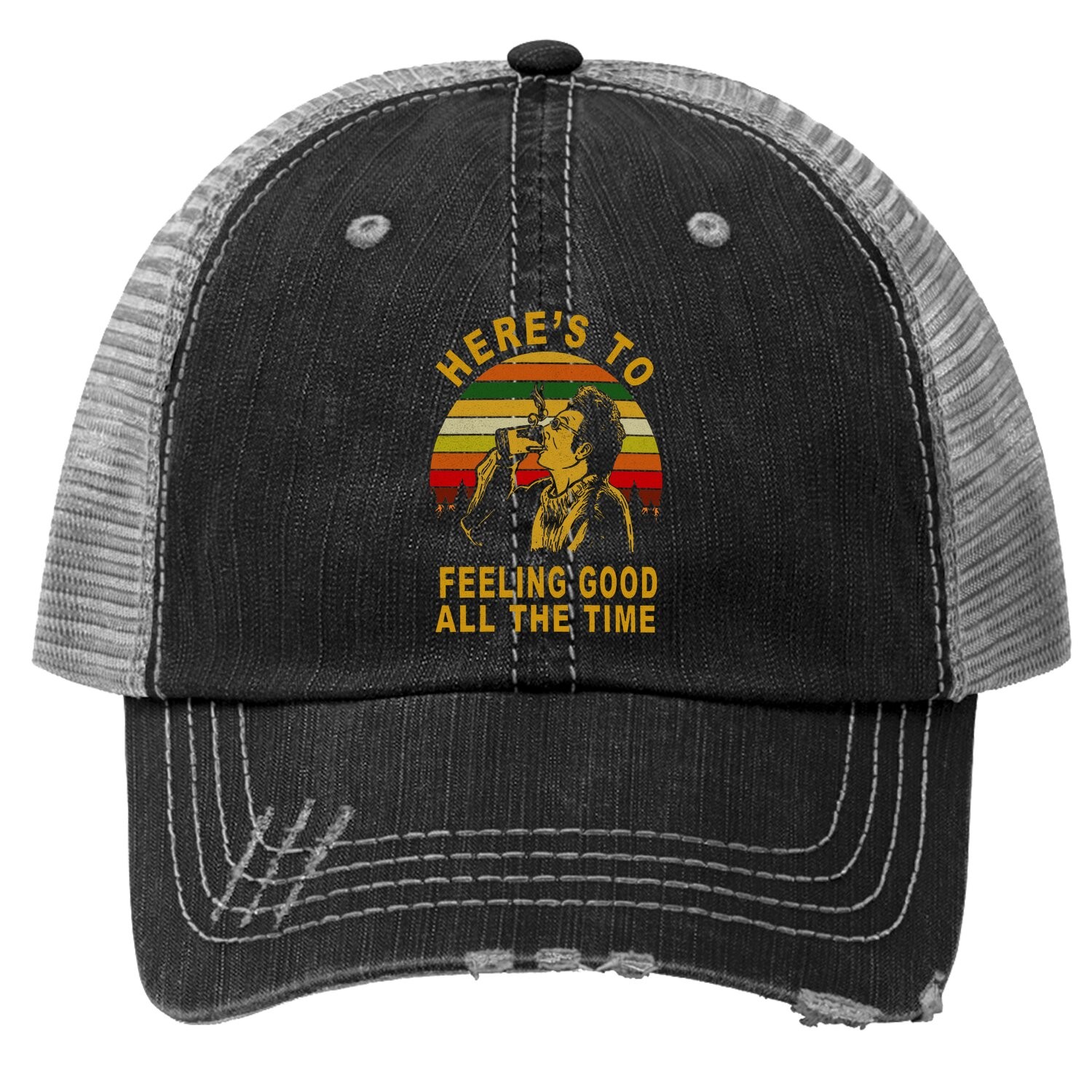 Seinfeld Here's To Feeling Good All The Time Kramer Trucker Hat