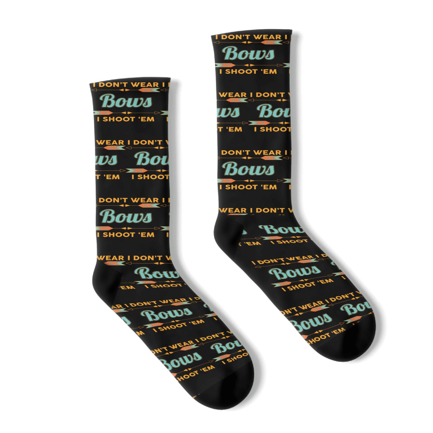 Womens Archery Design I Dont Wear Bows I Shoot Socks
