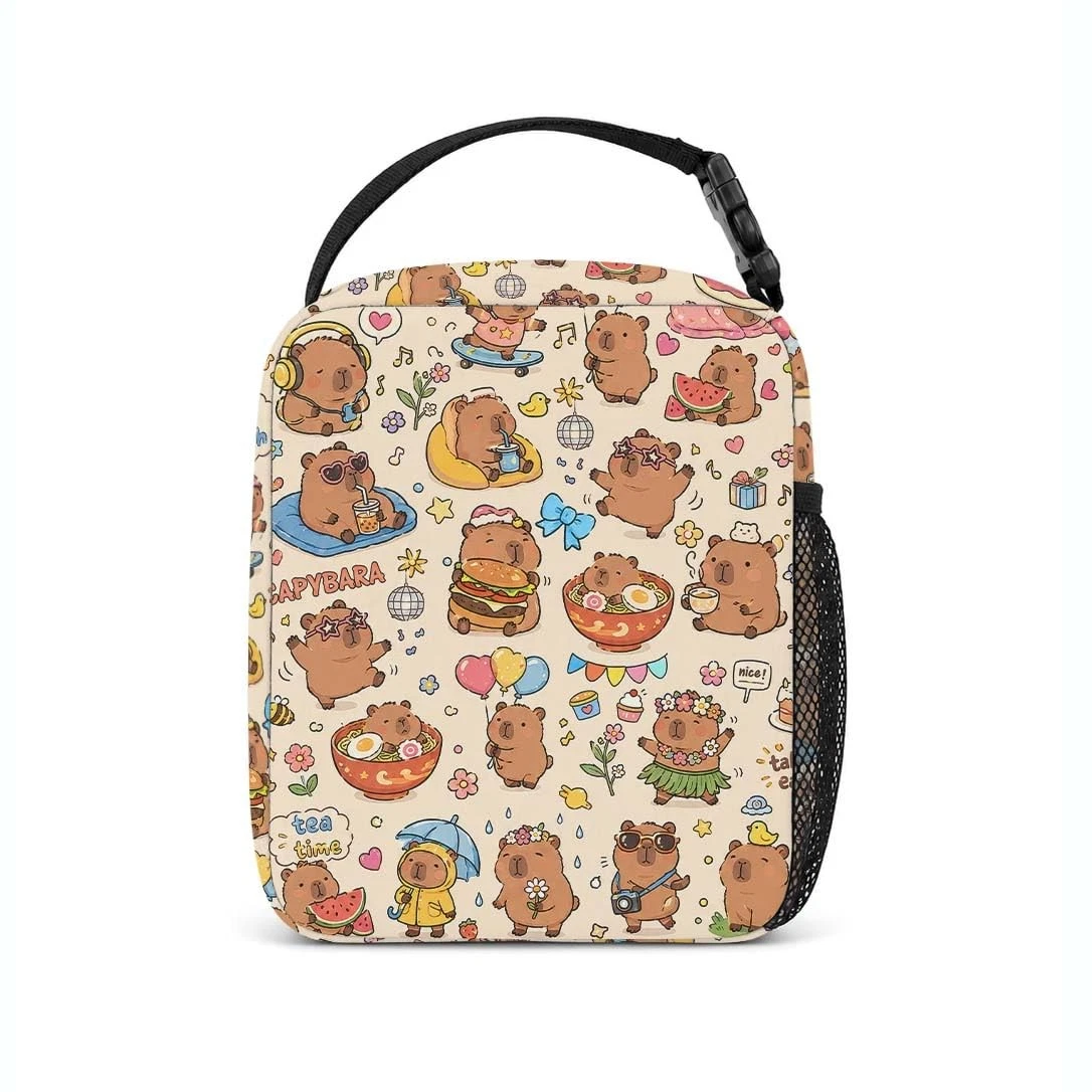 Capybara Lunch Bag For Girls and Boys