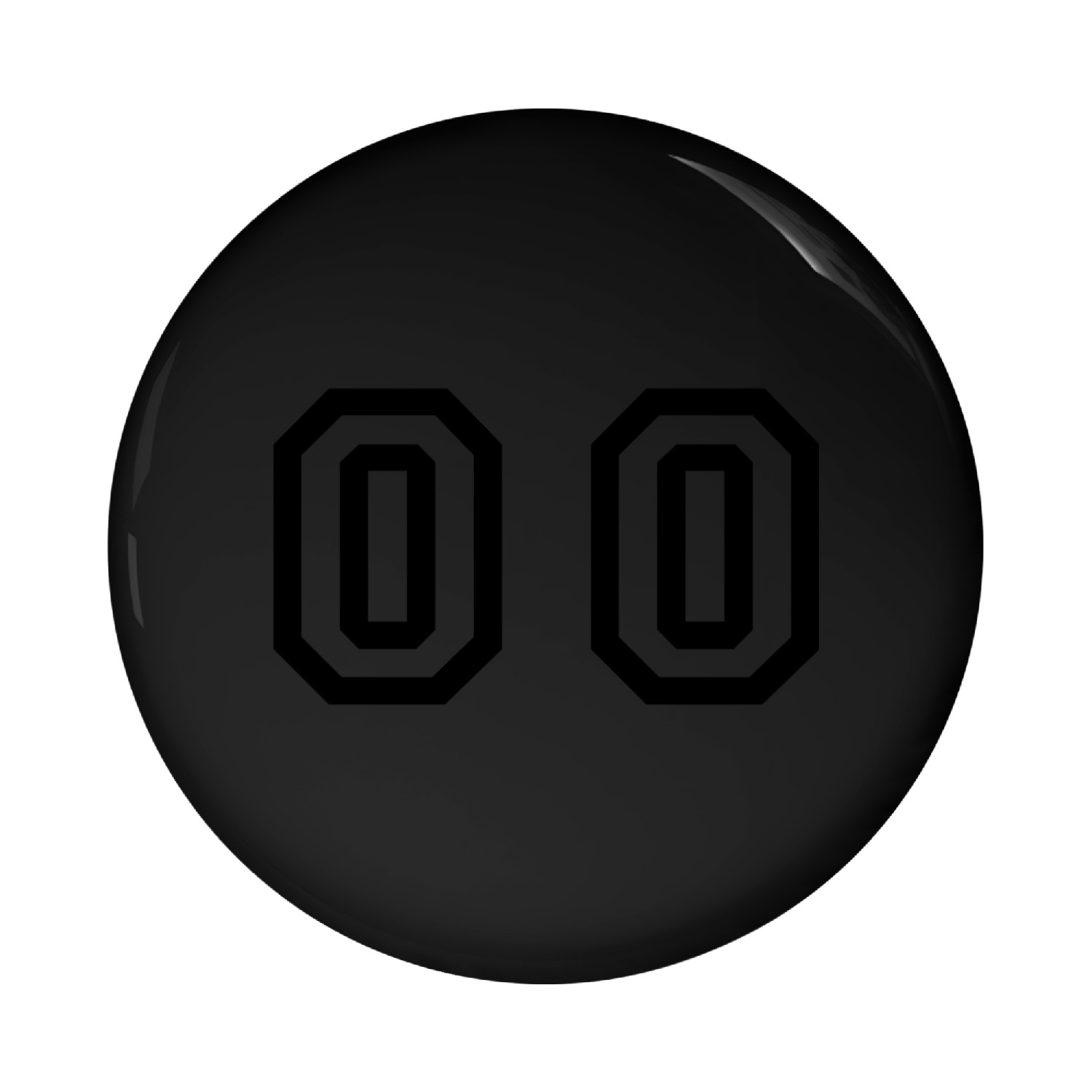 number - 00 - double zero Pin Buttons