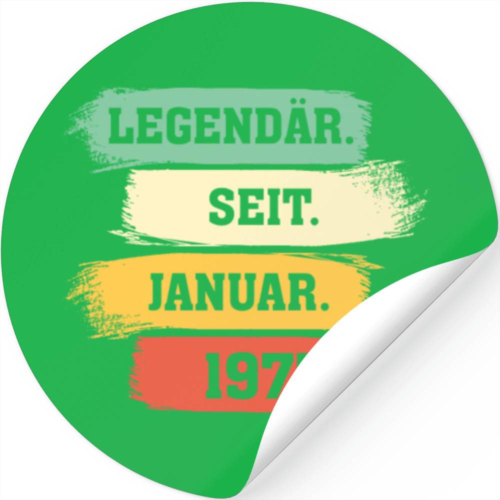 Legend Since January 1975 Stickers