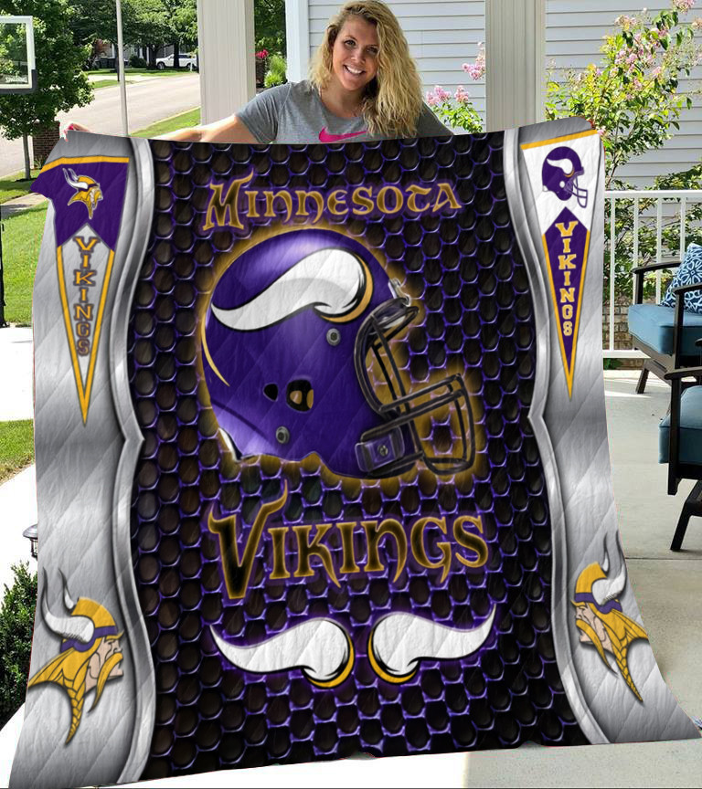 Minnesota Vikings Quilt, Bedding Decor