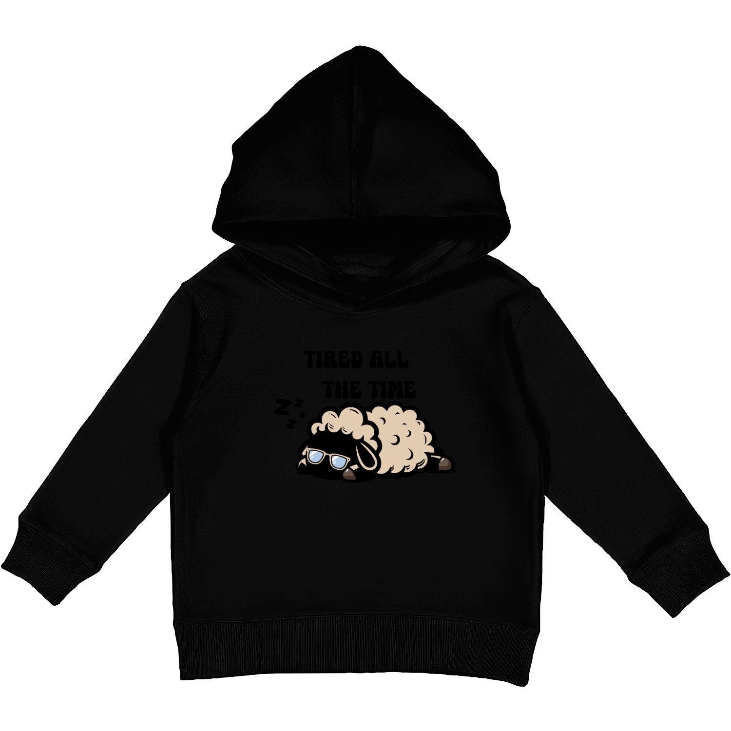 Tired All the Time Kids Pullover Hoodies