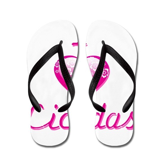 Unisex Flip Flops I Heart Cicada 2021