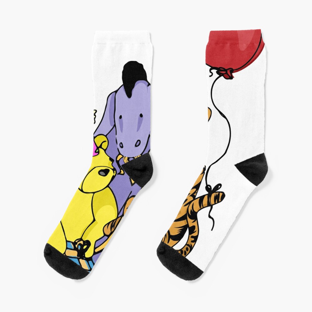 Birthday at Hundred Achre Cotton Socks, Cute & Cozy Gift for Unisex, Trending Fashion Gifts