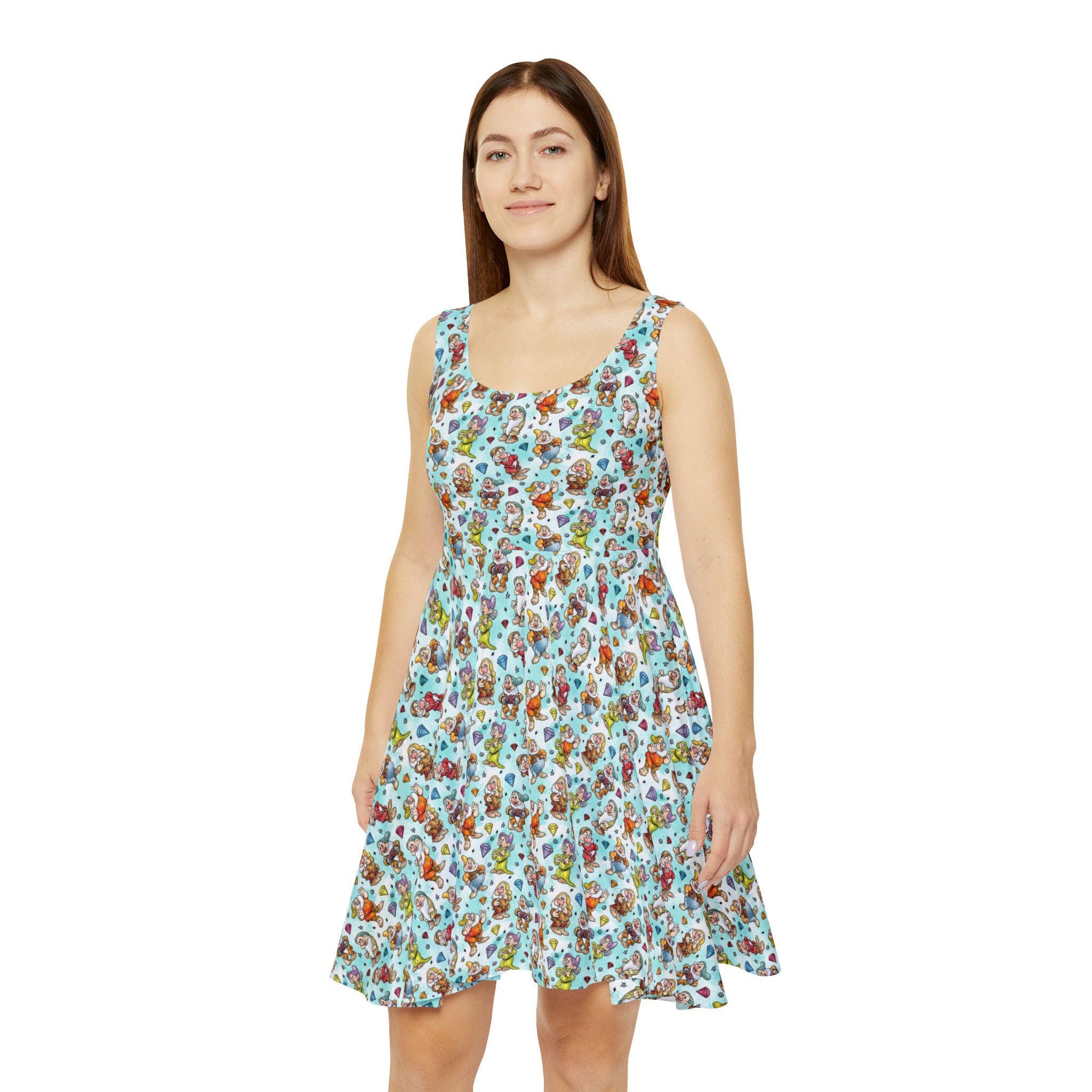 Seven Dwarfs Sketched Women's Skater Dress