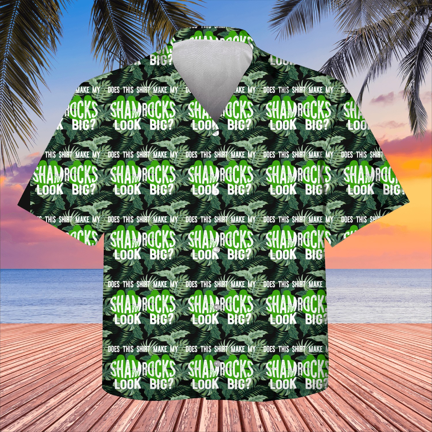 Does This Make My Shamroc Look Big Kids Hawaiians