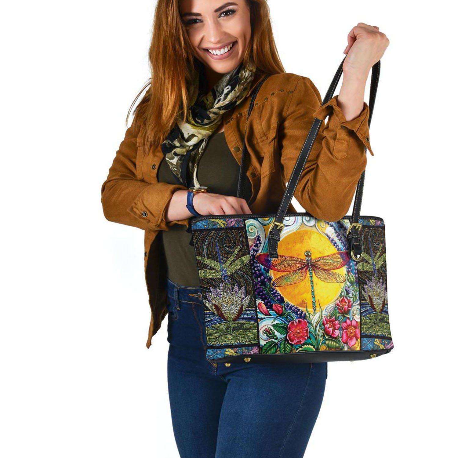 Dragonfly Leather Bag, Crossbody Bag, Leather Bag, Leather Tote Bag, Shopping Bag, Shoulder Bag