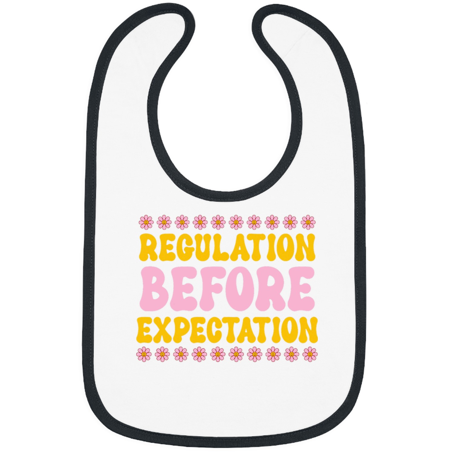 Regulation Before Expectation Autism Awareness Groovy Style Bibs