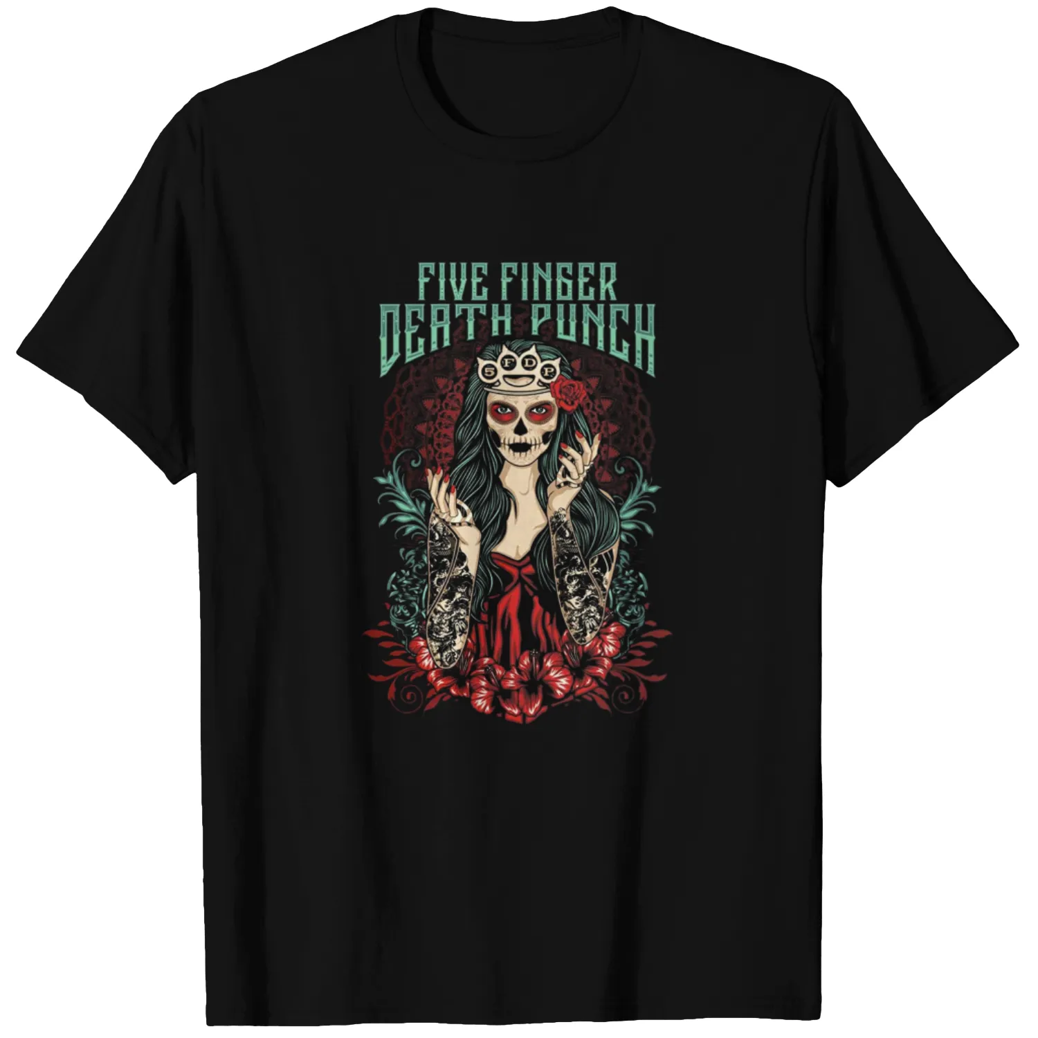 Five Finger Death Punch unisex Lady Muerta T-Shirt
