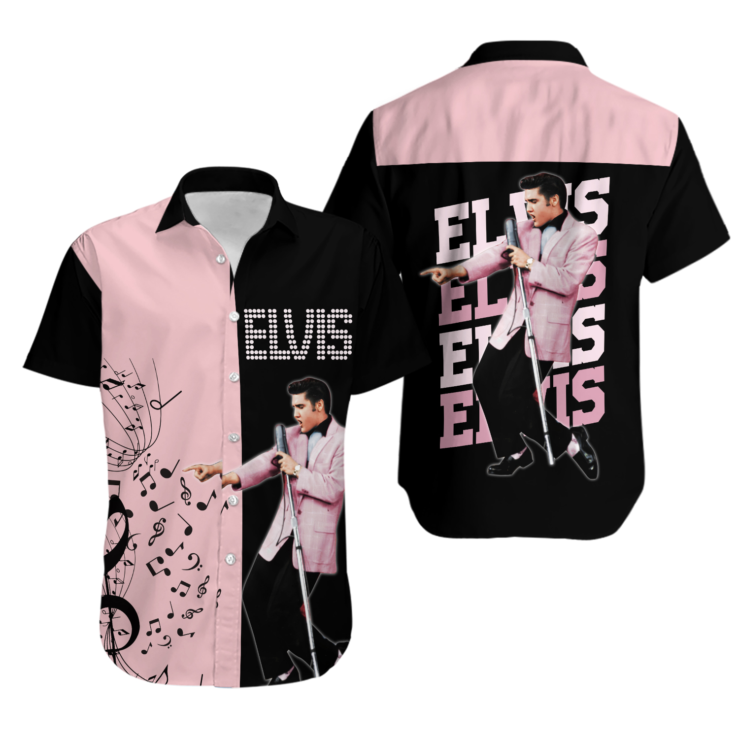 Elvis Presley Hawaiian Shirt, Elvis Presley Merch Gift For Fans