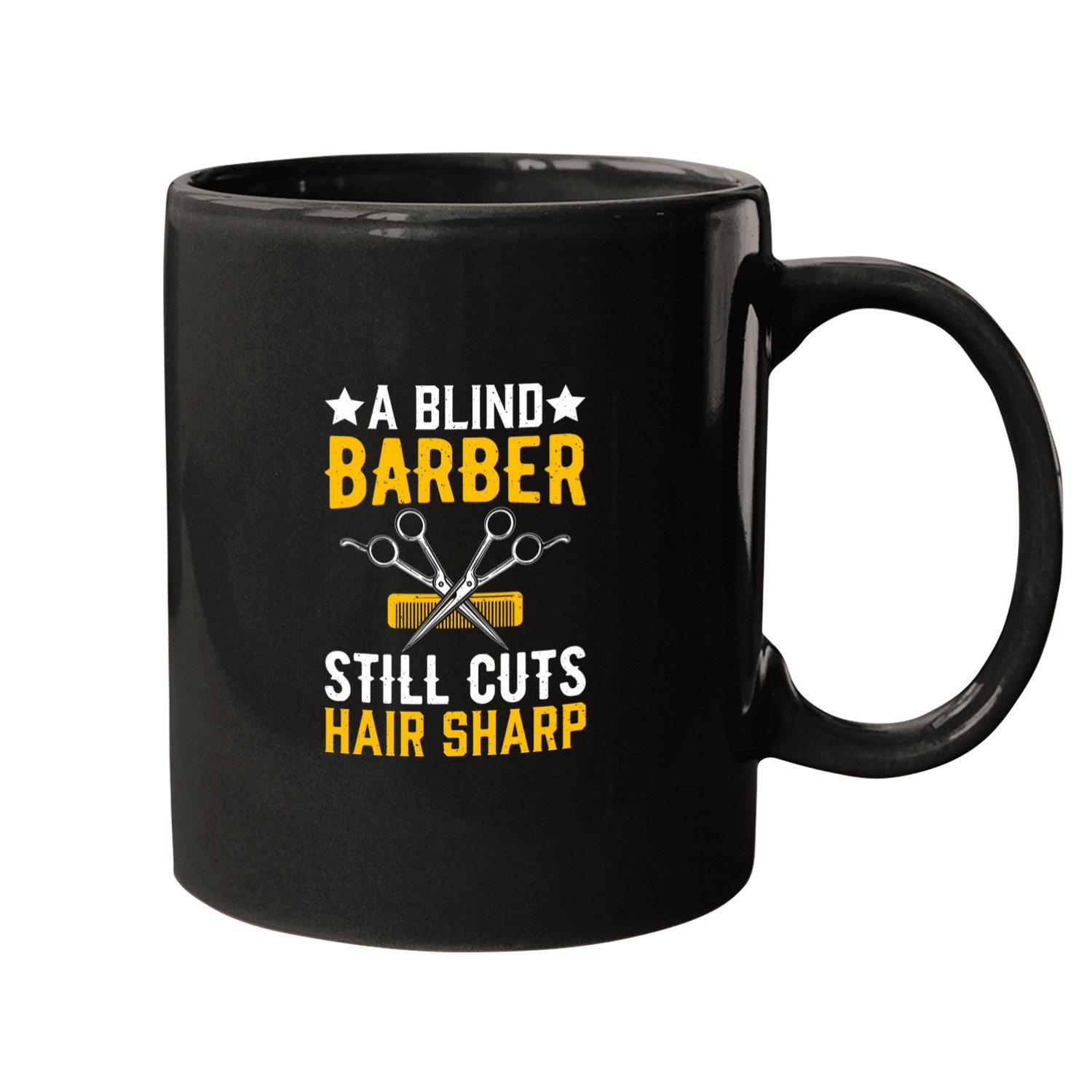 Hairdresser Job Cuts Hair Sharp Comb Razor Scissor Mugs
