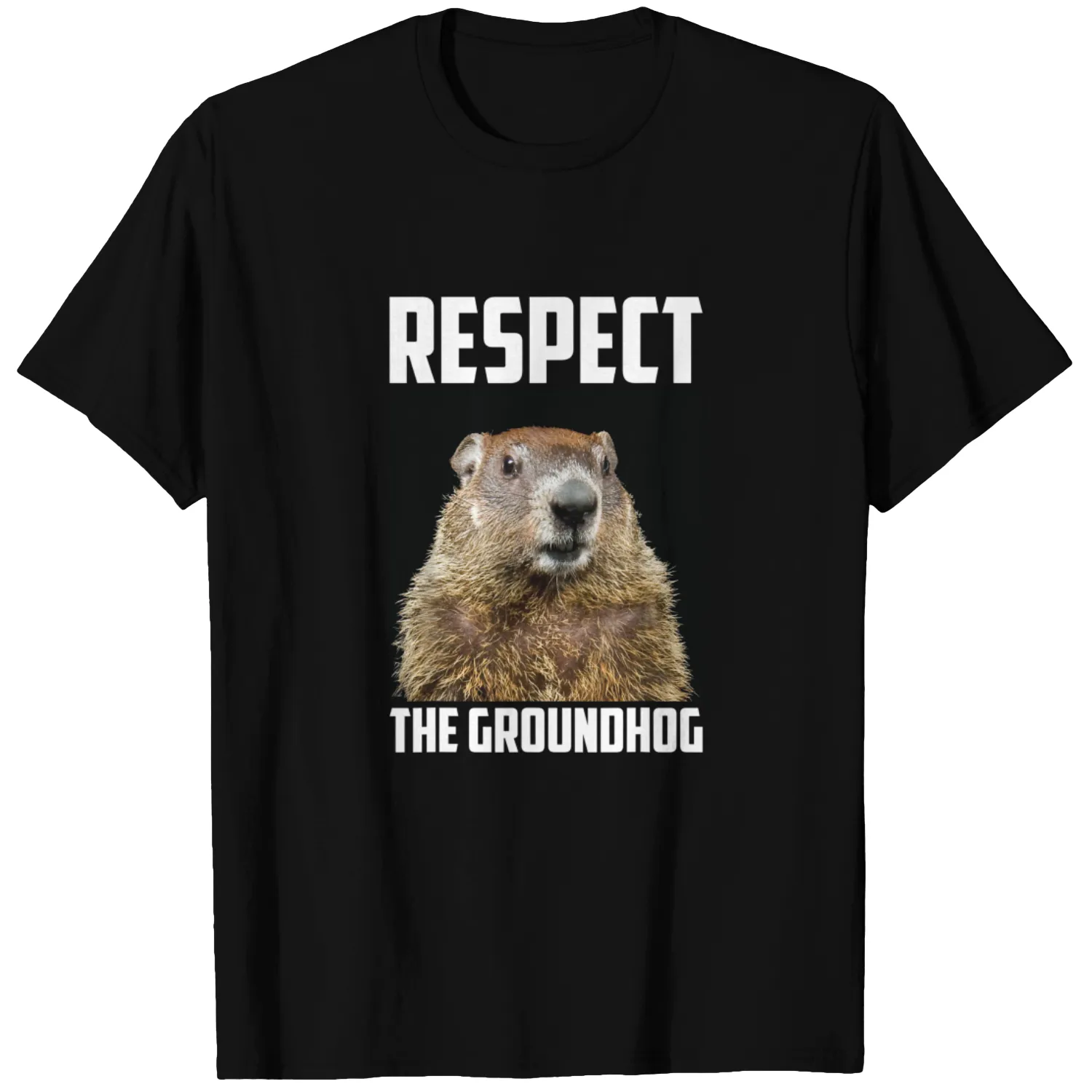 Respect The Groundhog Woodchuck Photo Ground-Hog T-shirt