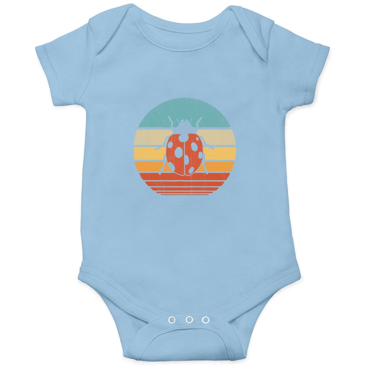 Ladybug Retro Vintage 60s 70s Gifts Bug Insect Baby Bodysuit