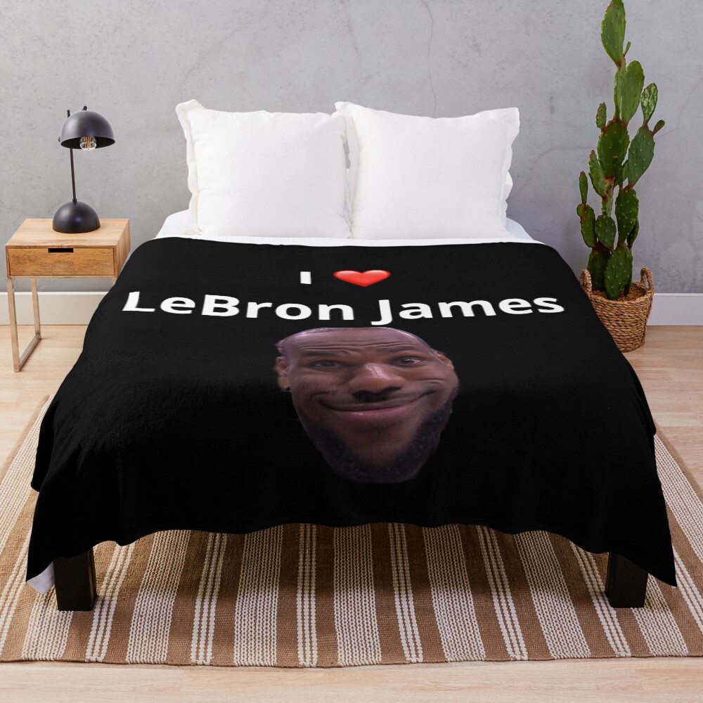 I Love Lebron James Throw Blanket, Gift for Fan