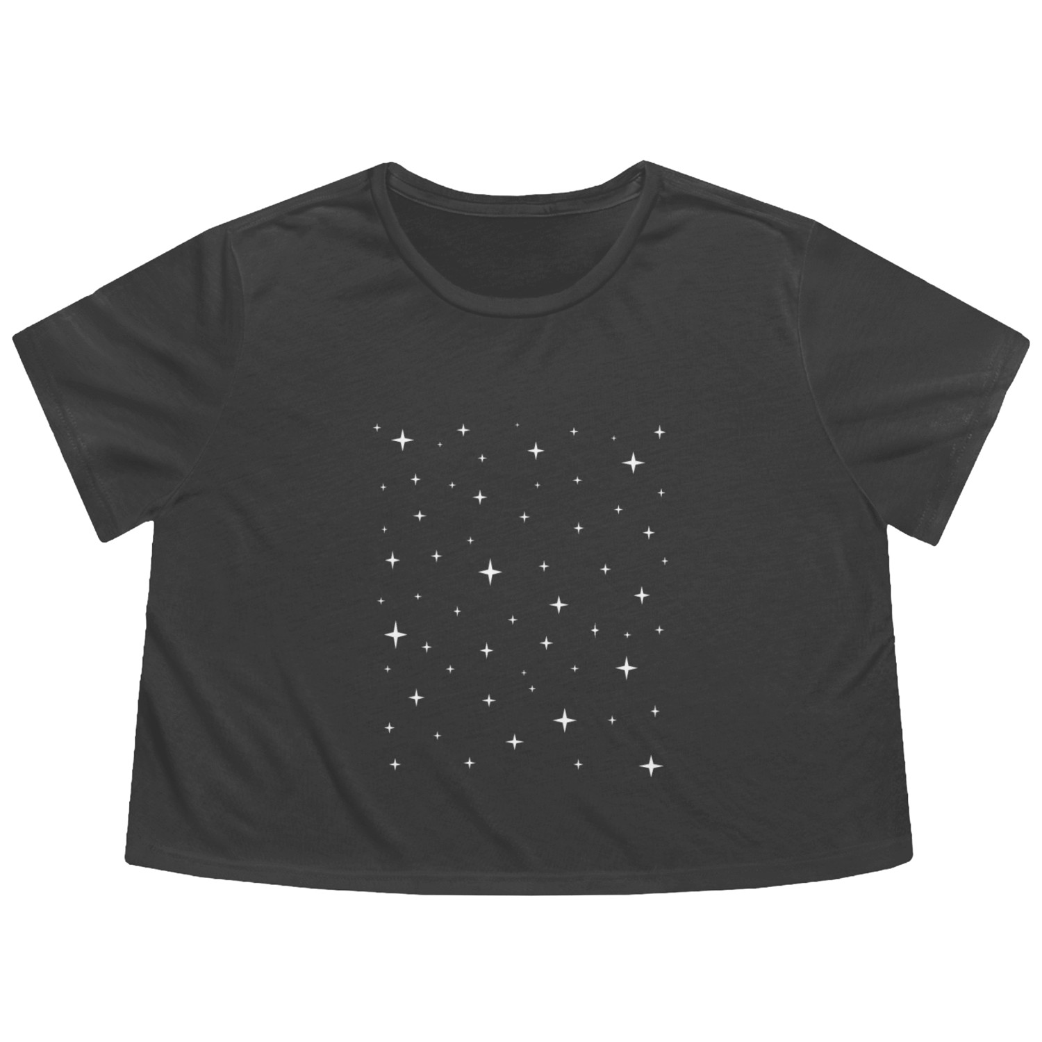 Shimmering Starry Sky Astronomer Gift Idea Flowy Cropped Tees