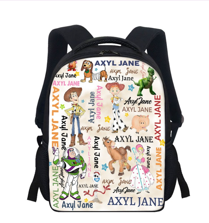 Personalized Toy Characters Backpack