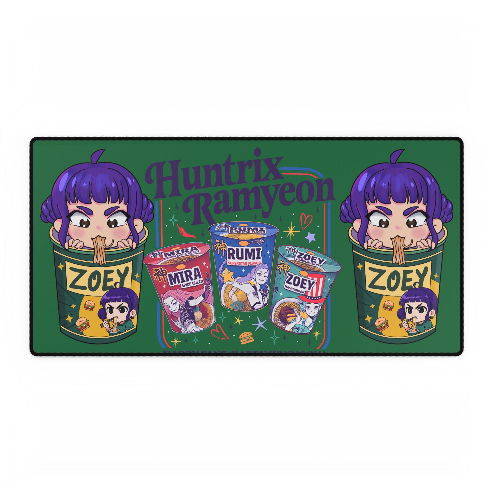 K-Pop Demon Hunter Desk Mats - Zoey Huntrix Ramyeon Anime Workspace Decor, Gamer Accessories, Office Gifts, Anime Decor, Accessories