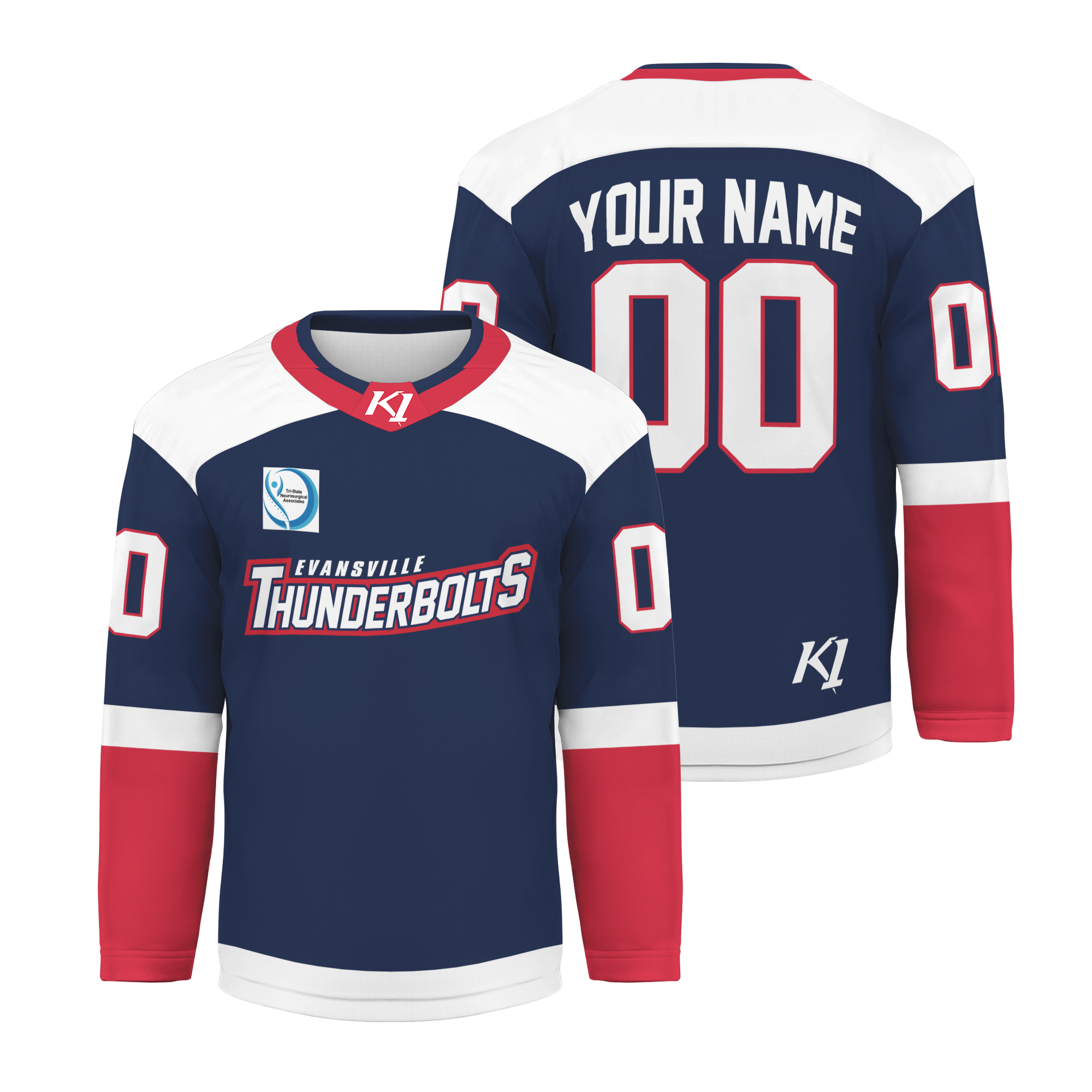 Evansville Thunderbolts 2026 New Personalized Hockey Jersey