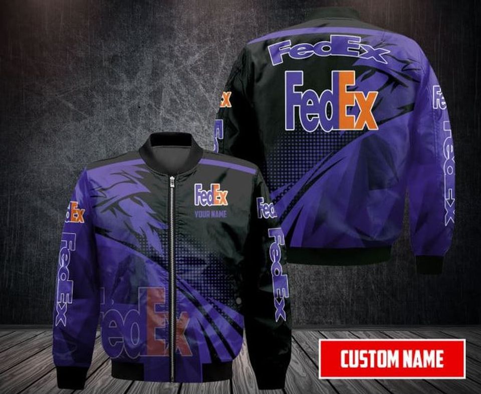 Personalized FedEx Bomber Jacket, FedEx Ground Jacket