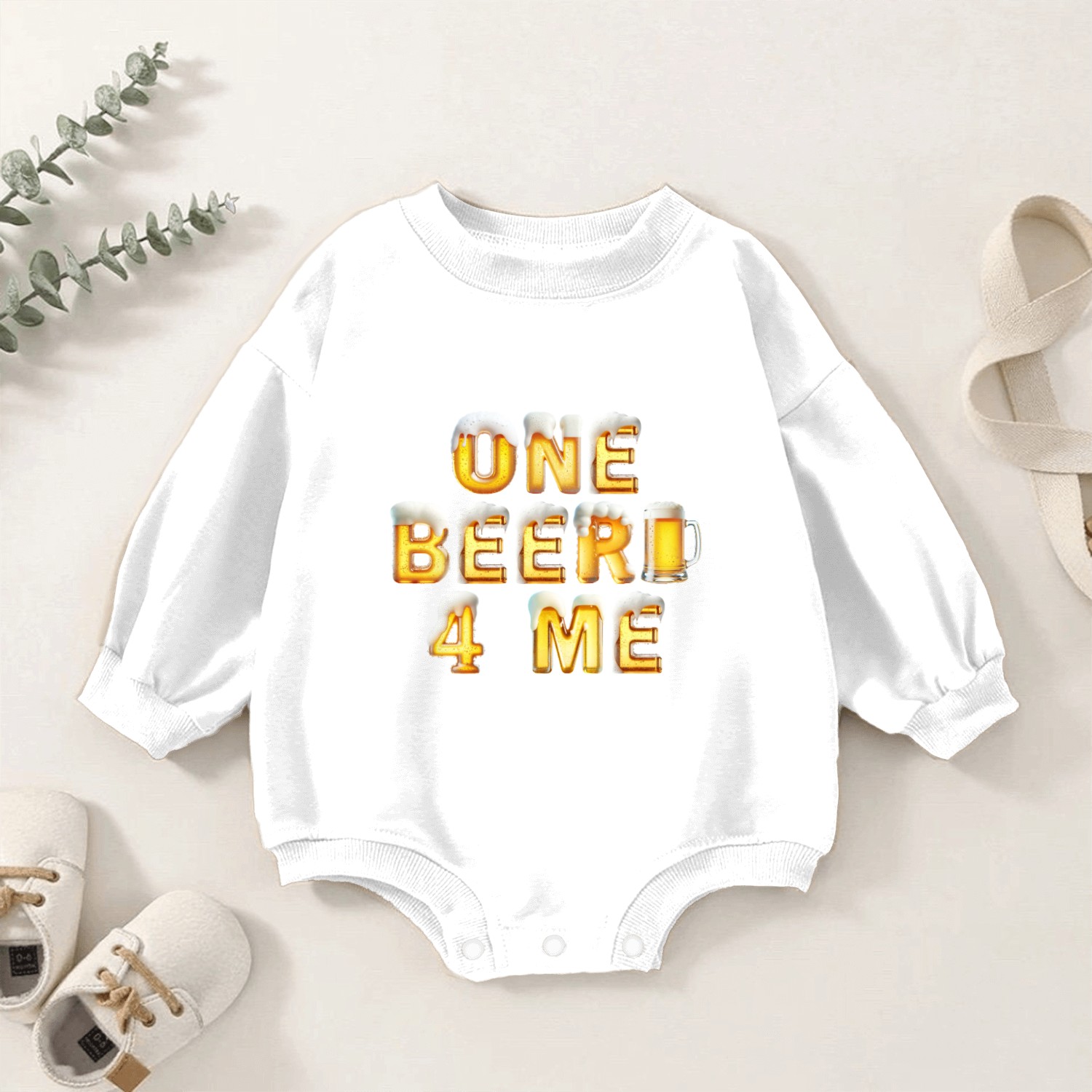 One BEER D83C DF7A 4 Me D83C DF7B Prost/Cheers! Baby Romper Sweatshirts