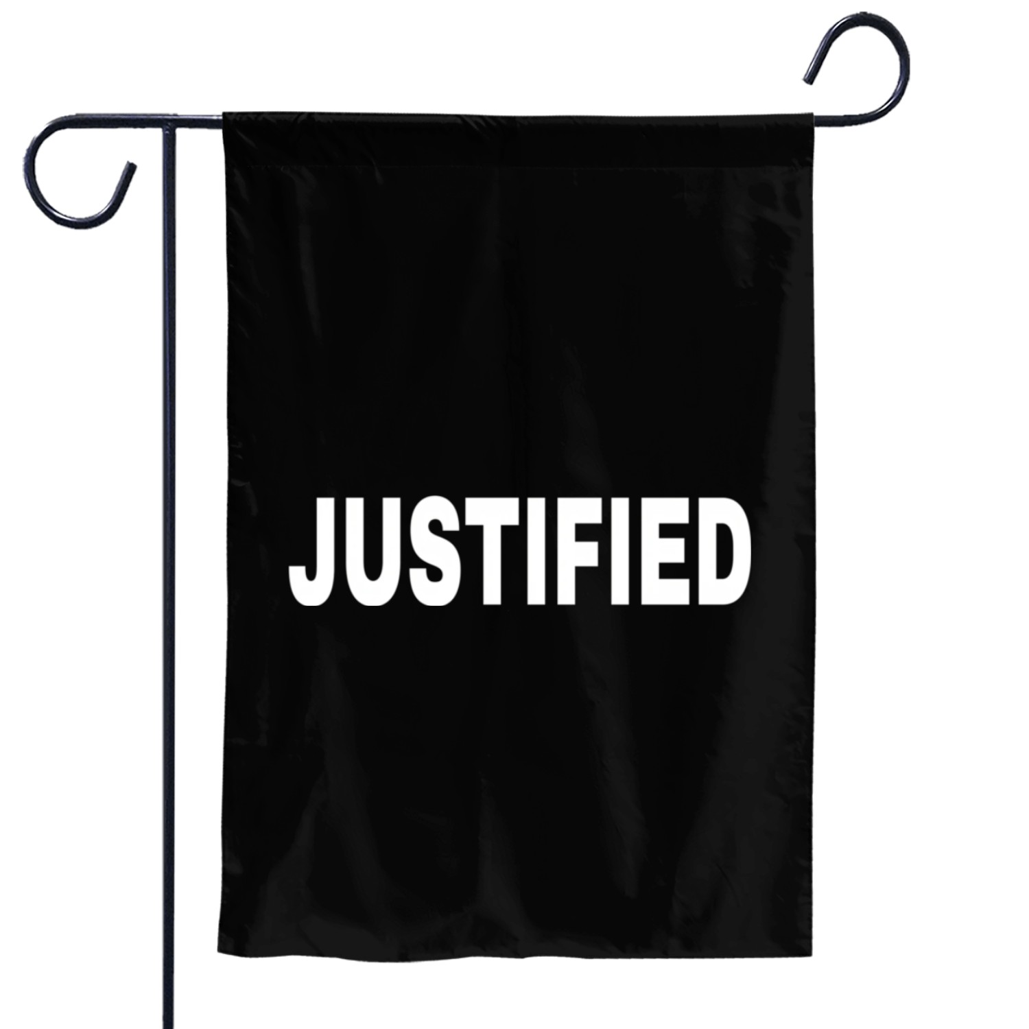 Justified Mood Emotion Bold White Garden Flags
