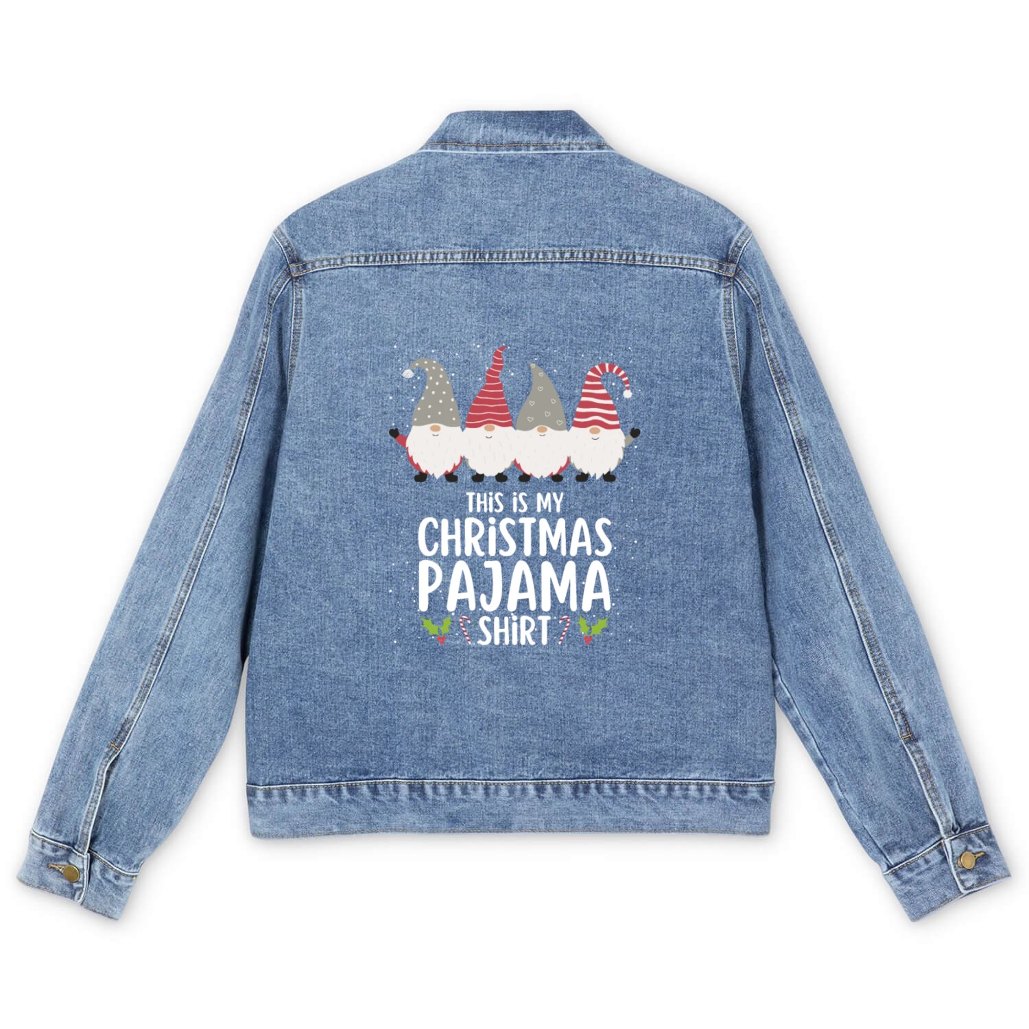 Christmas Pajamas Pajamas Sleep Men's Denim Jackets
