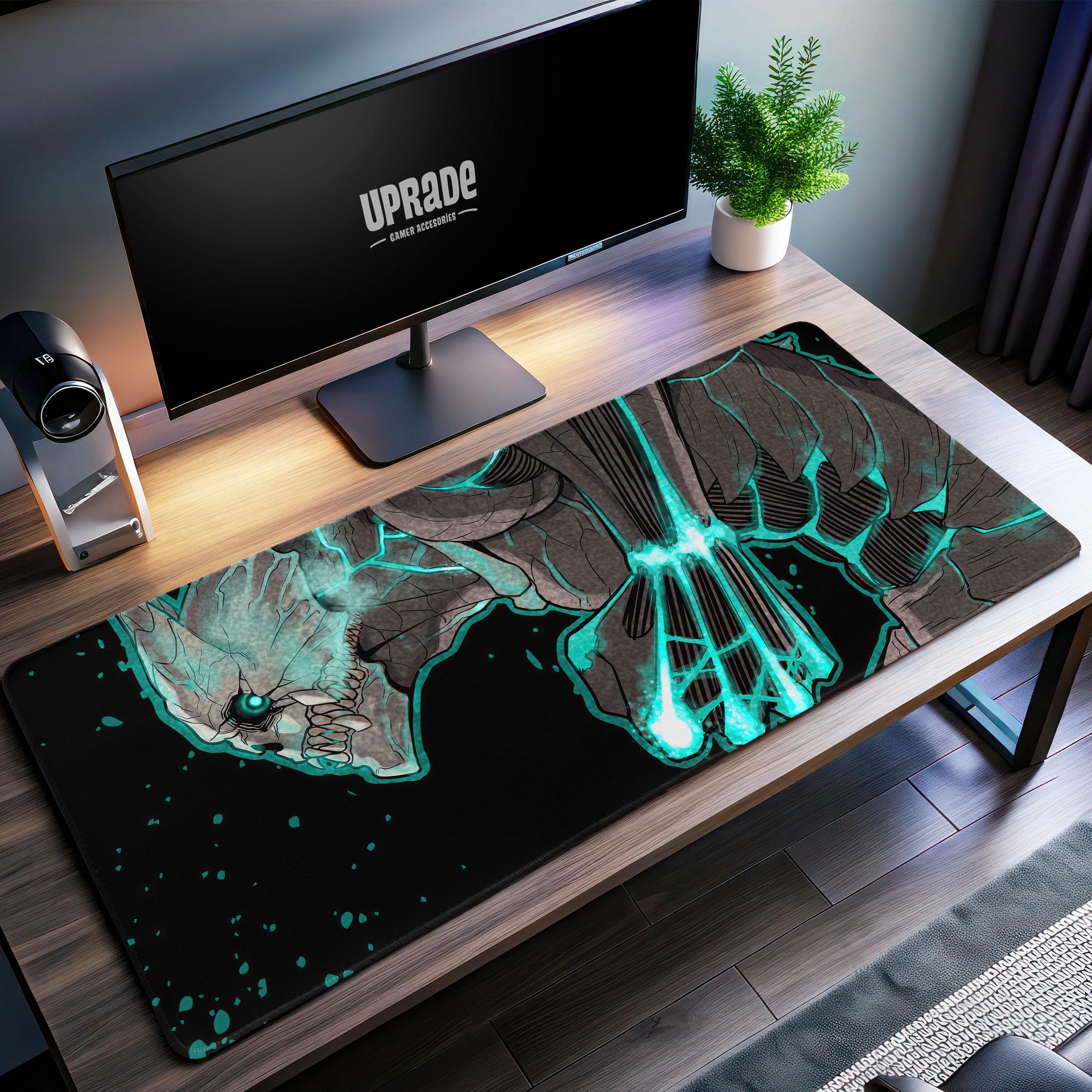 Kaiju No. 8 Attack Desk Mat - Dynamic Manga Monster Art, Gaming Mouse Pad, Essential for Fans