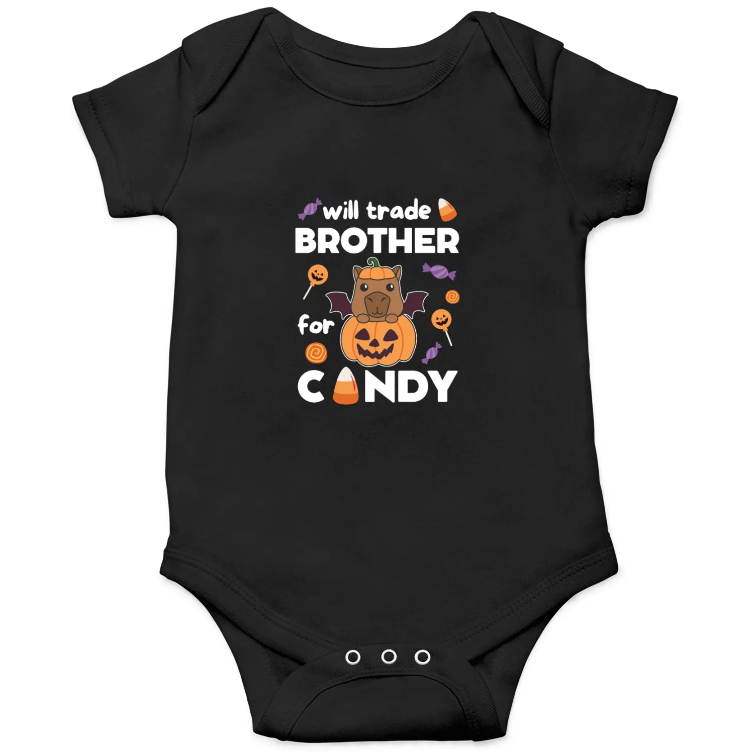 Capybara Halloween Trade Brother For Candy Onesies