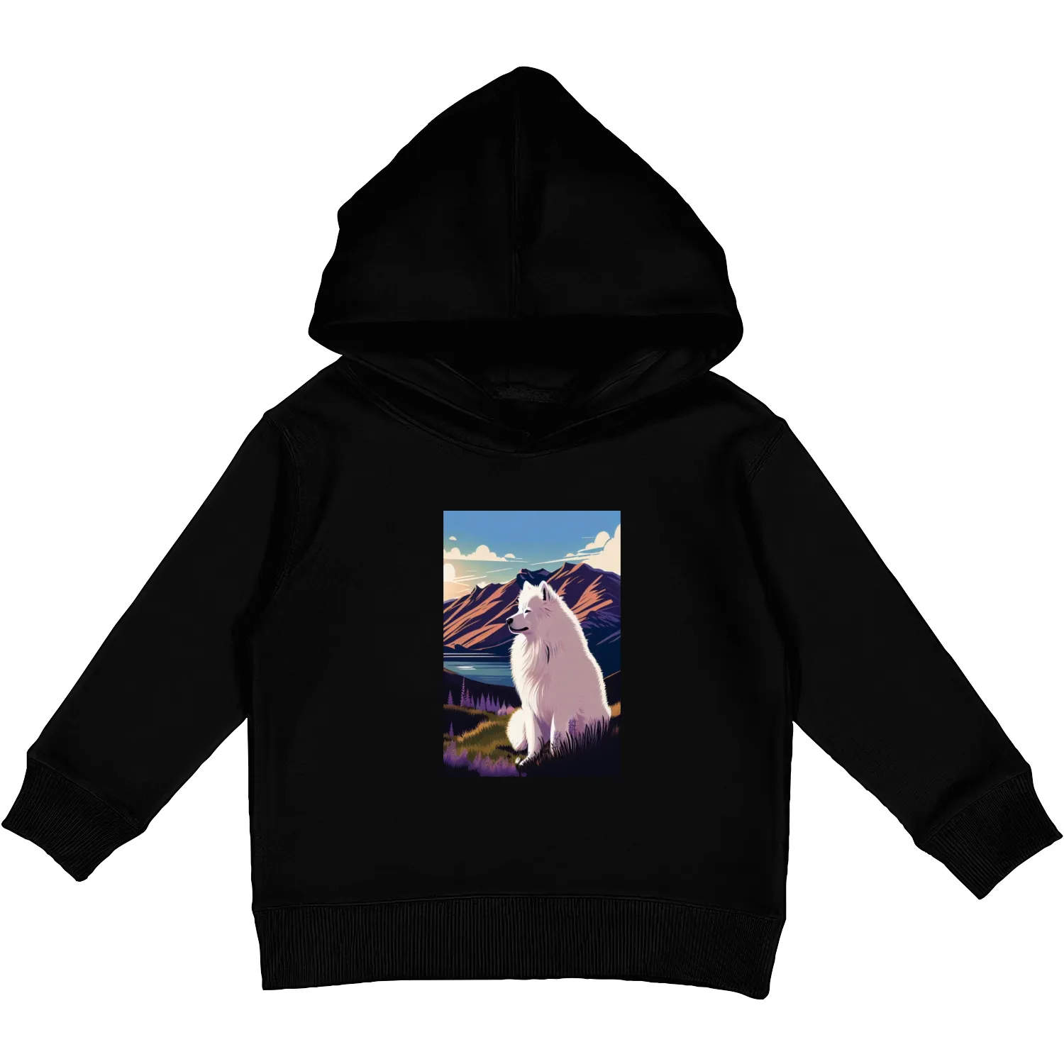Samoyed Nature Kids Pullover Hoodies