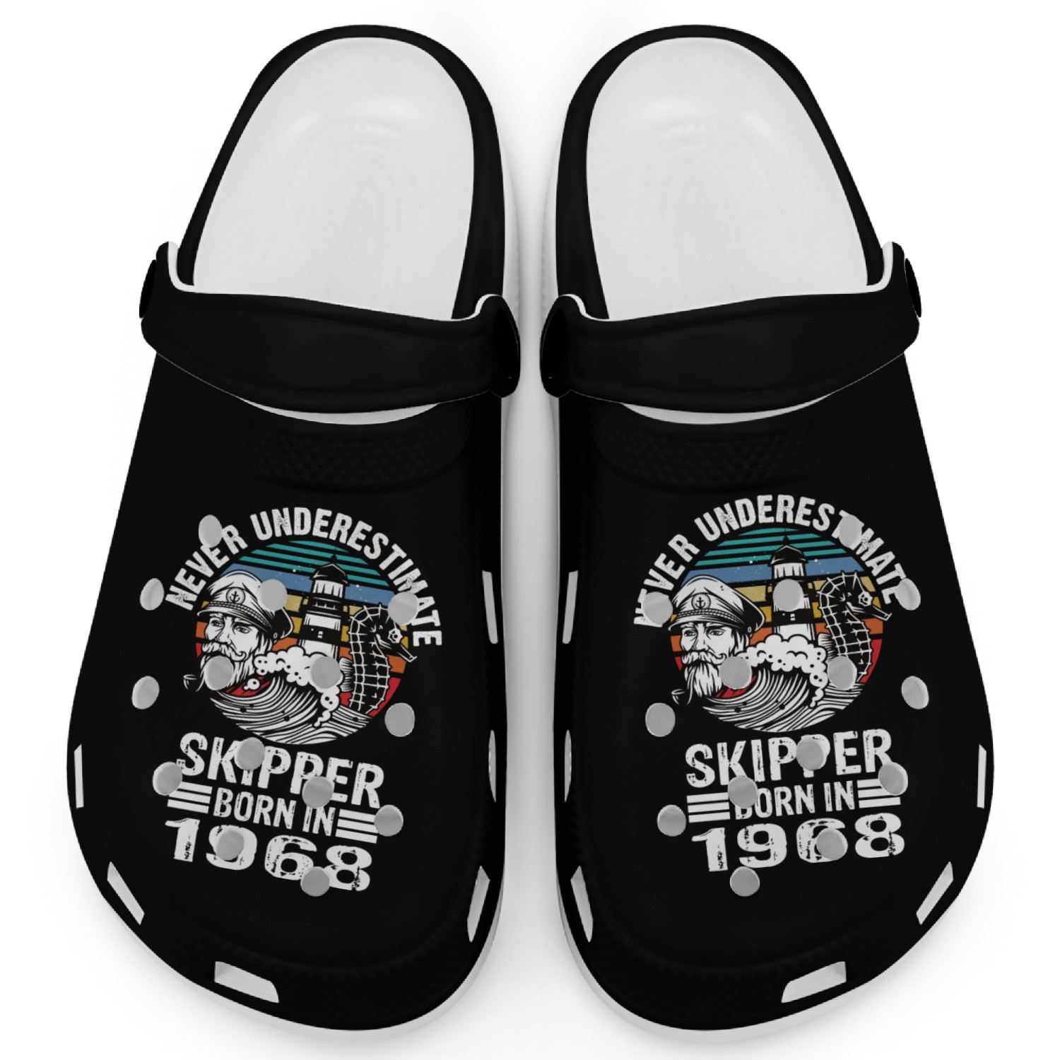 Never Underestimate Skipper Born In 1968 Clogs