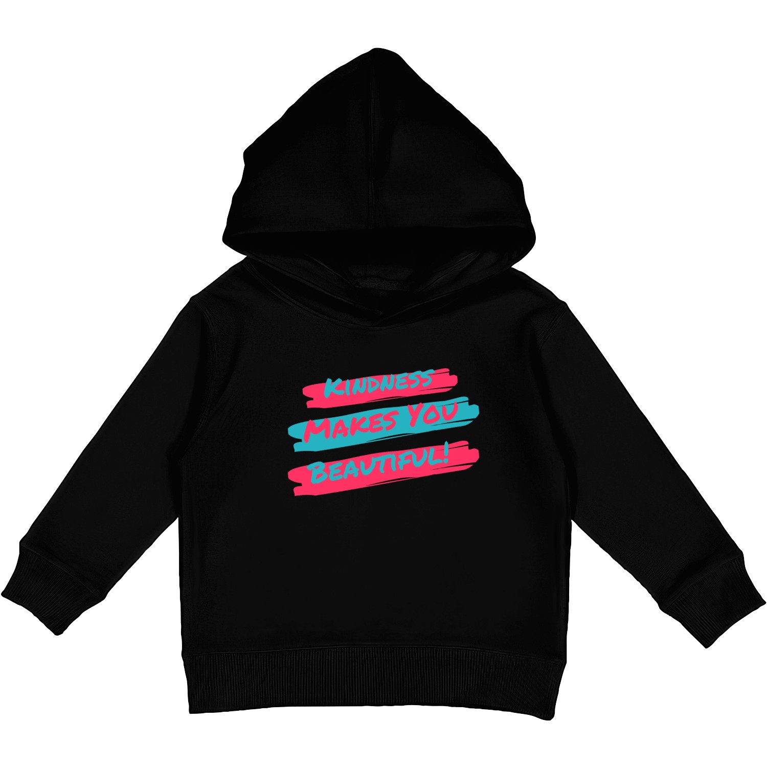 Kindness makes you beautiful! Kids Pullover Hoodies