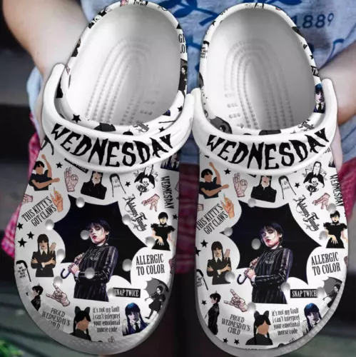 Wednesday Movie Clogs Shoes Comfortable For Men Women