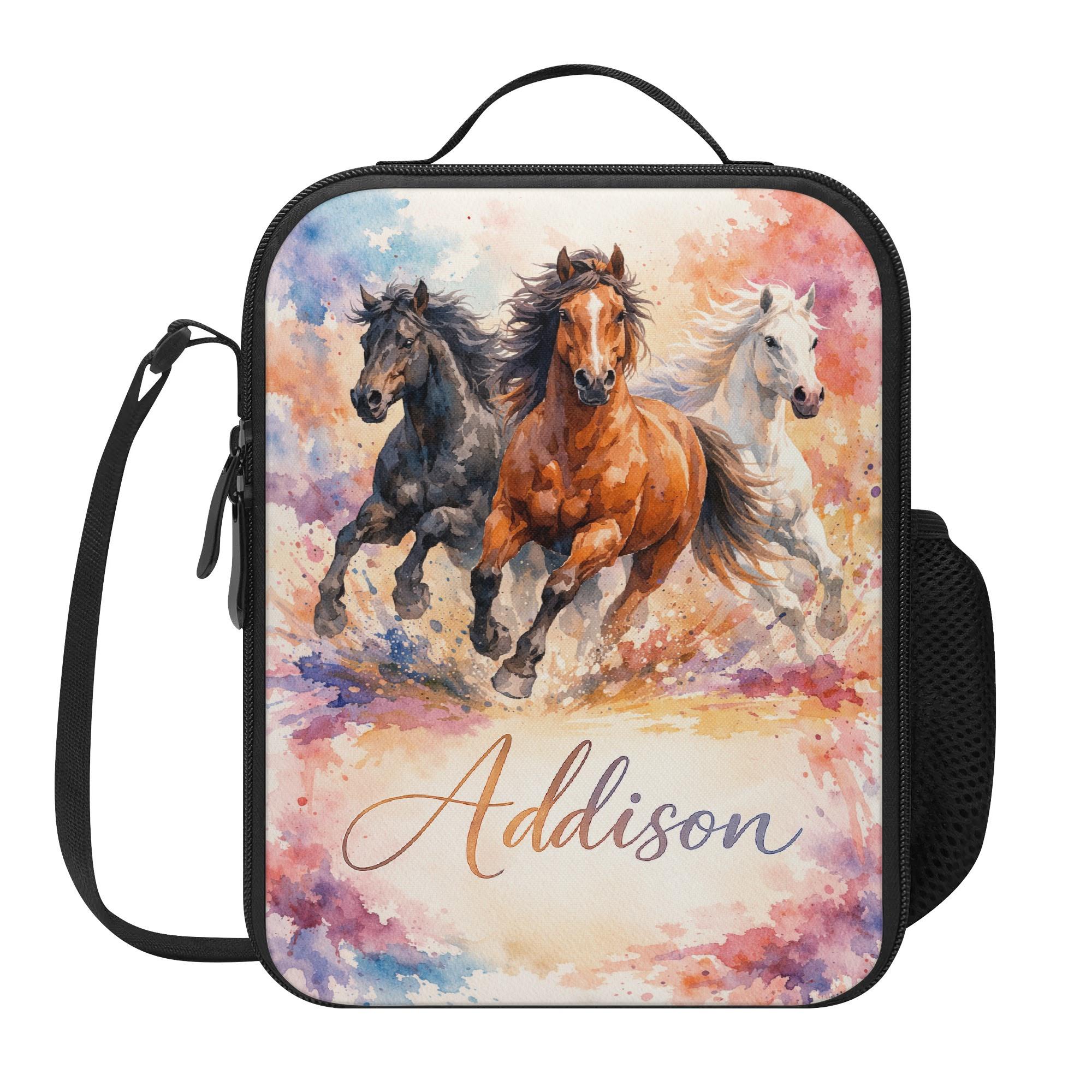 Running Horse Lunch Bag for School Camp Boys & Girls