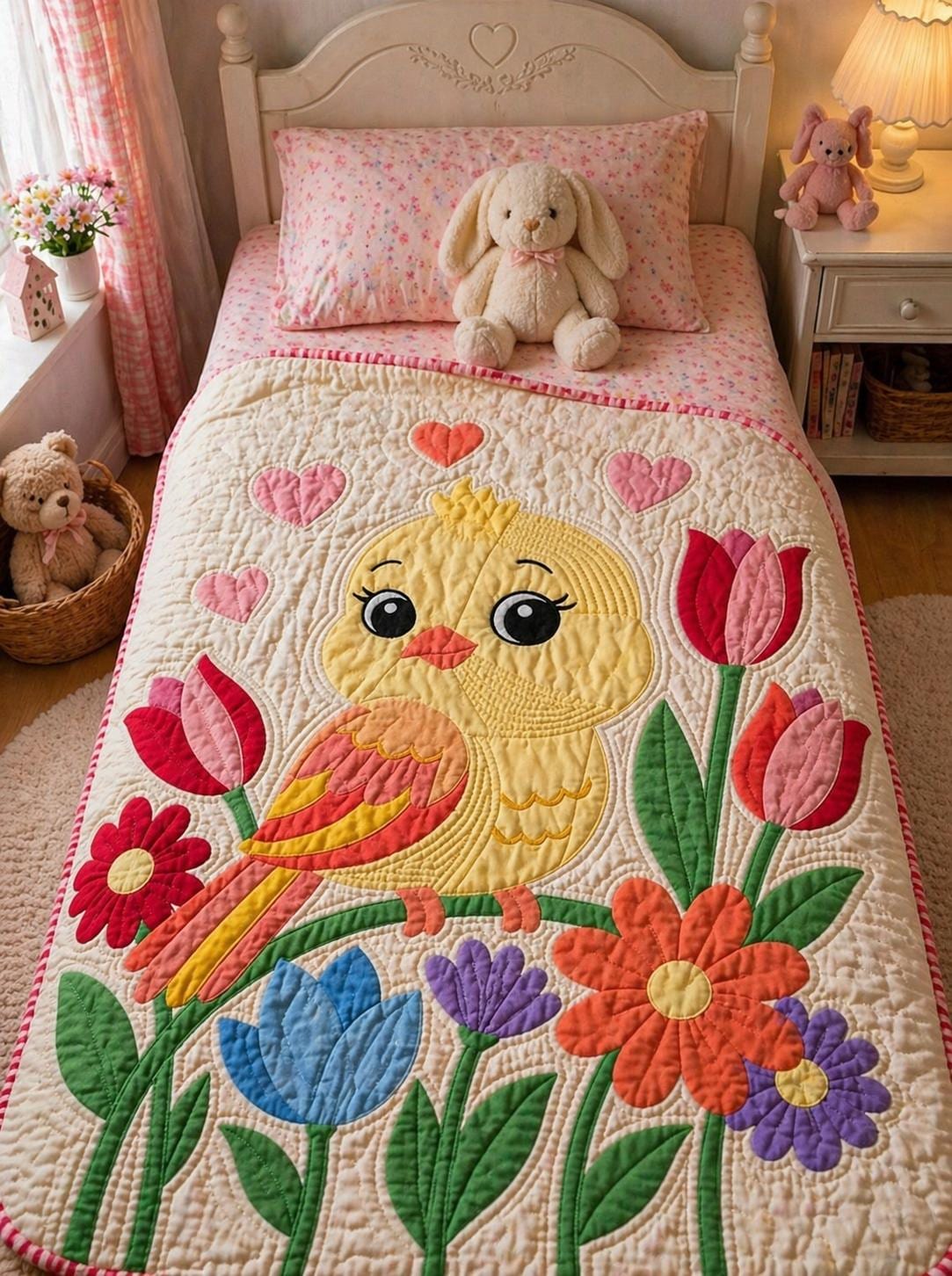 Printed Baby Quilt Pattern for Home & Living