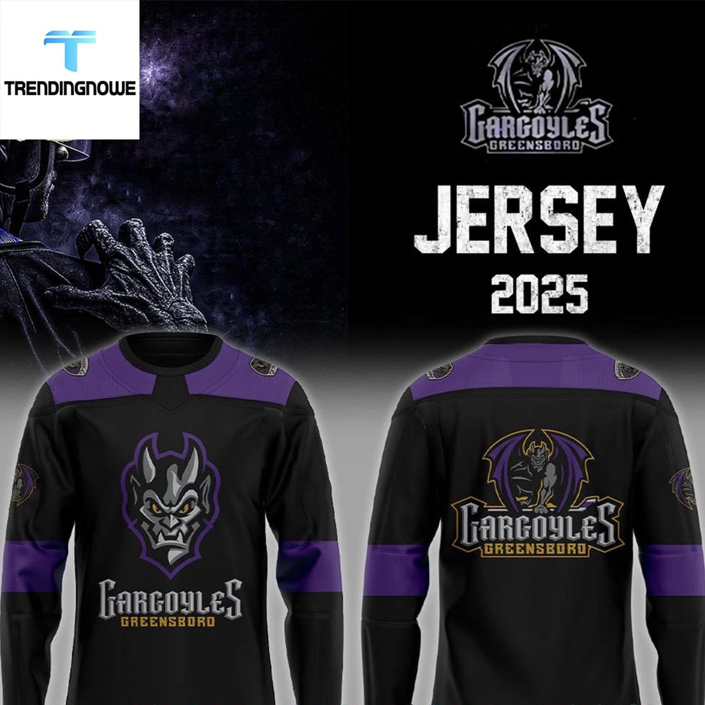 Gargoyles Greensboro Stone To Storm 2025 Hockey Shirt Hockey Fan Apparel
