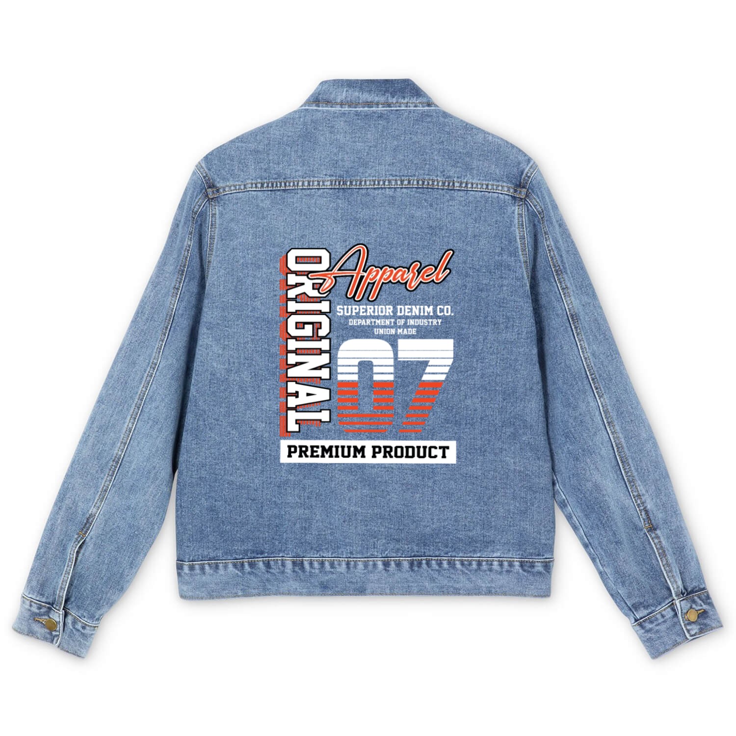 2007 Vintage Birthday Vintage Gift Retro Men's Denim Jackets