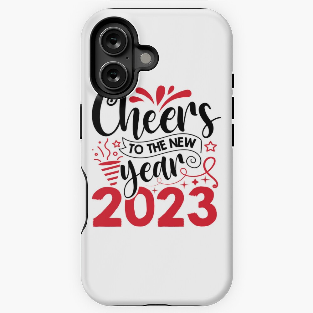 Cheers To The New Year 2023, Merry Chris Mas 2023 iPhone Case