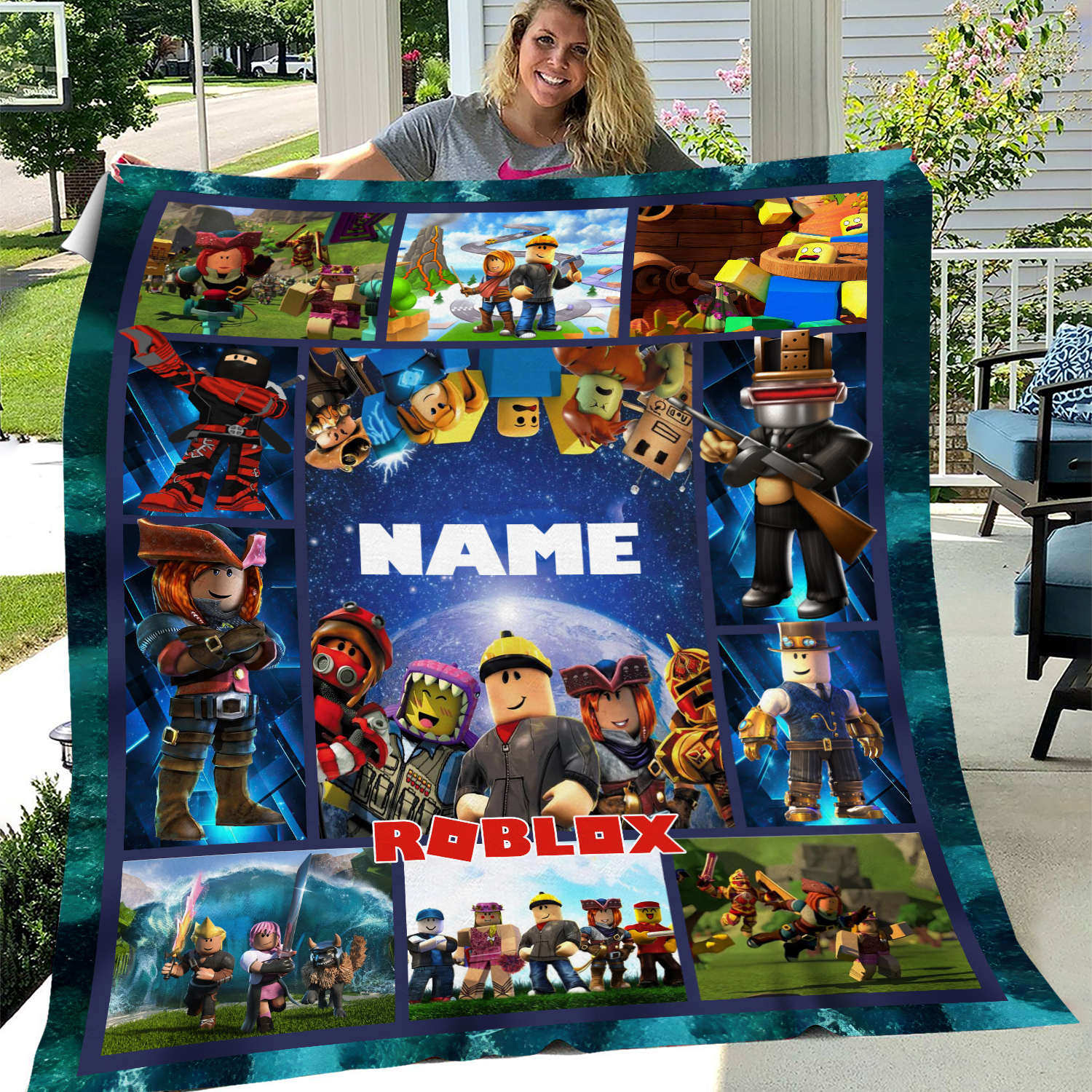 Roblox Blanket, Roblox Throw Blanket, Custom Name Blanket, Roblox Comforter Blanket, Roblox Soft Blanket, Roblox Gift, Gift For Gamer