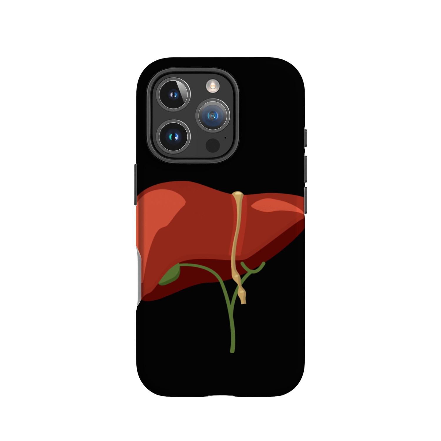 Anatomical liver IPhone Cases