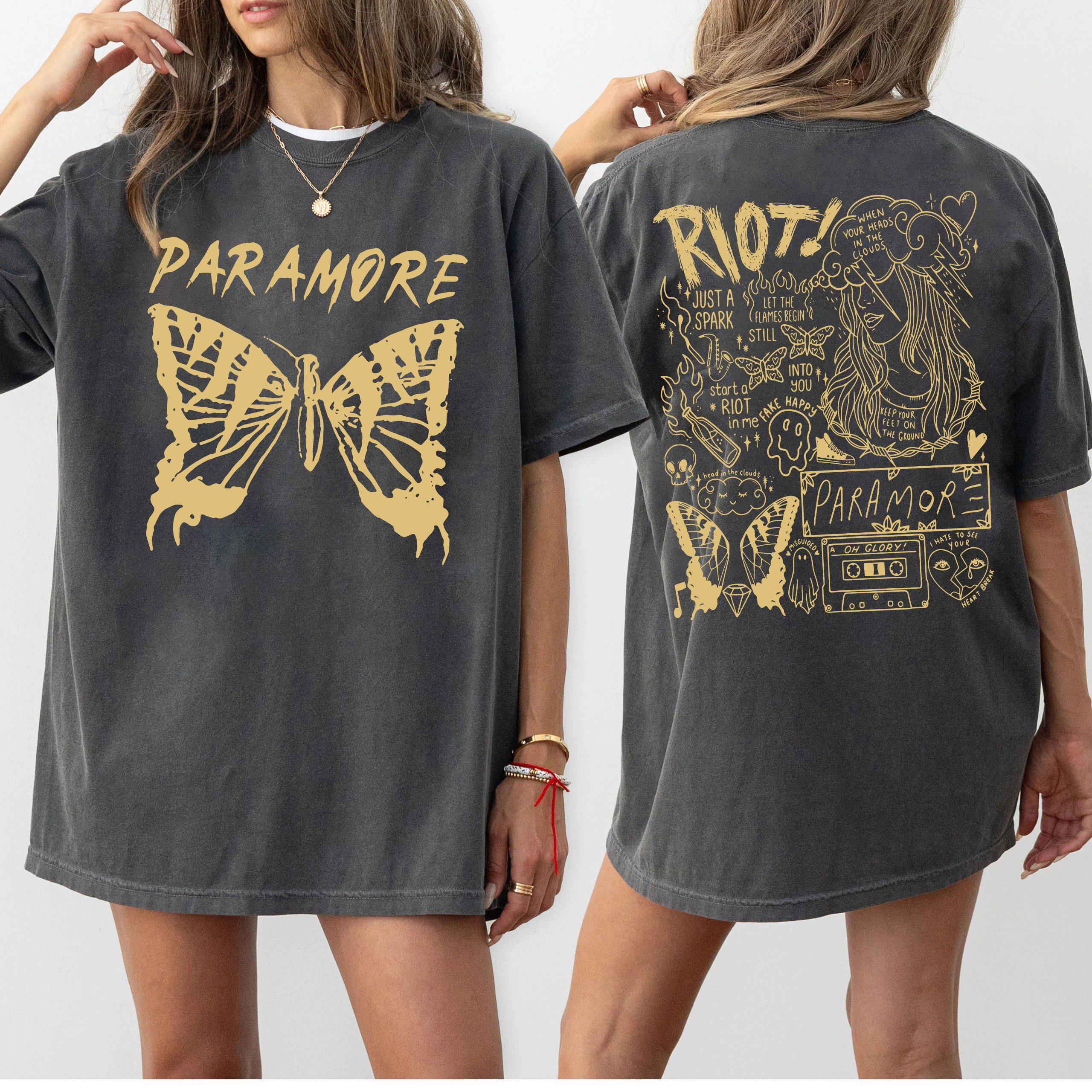 Param0re Doodle Art Comfort Color T-shirt, Paramore Album Lyrics Merch Hoodie, Hayley Shirt, Williams Fan Tee, Music Tour 2024