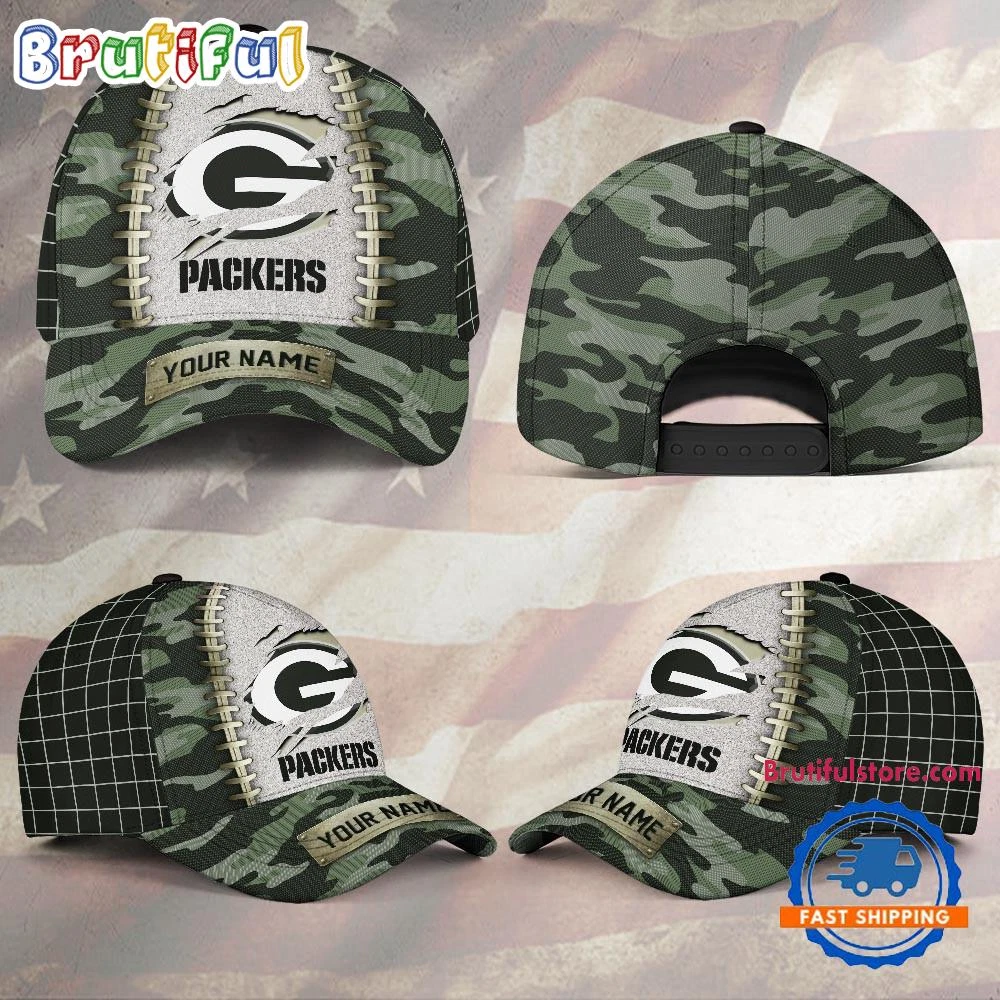 Personalized Greenbays Team Packers Camo_Baseball Cap, Football Baseball Cap