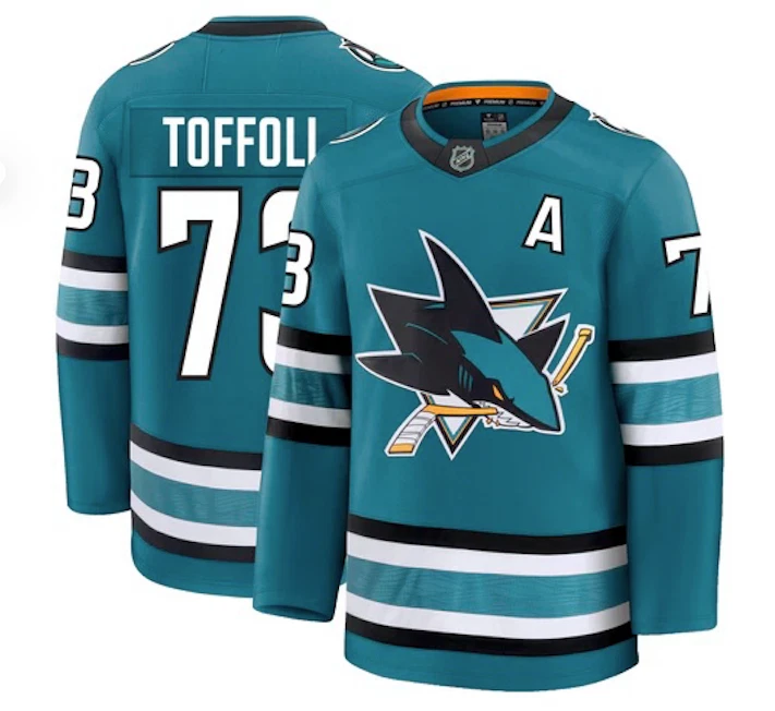 Tyler Toffoli San Jose Premium Home Jersey - Multiple Sizes