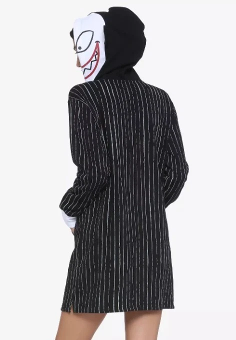 Hot Topic Nightmare Before Xmas Vampire Scary Teddy Bear Hoodie Dress Juniors'