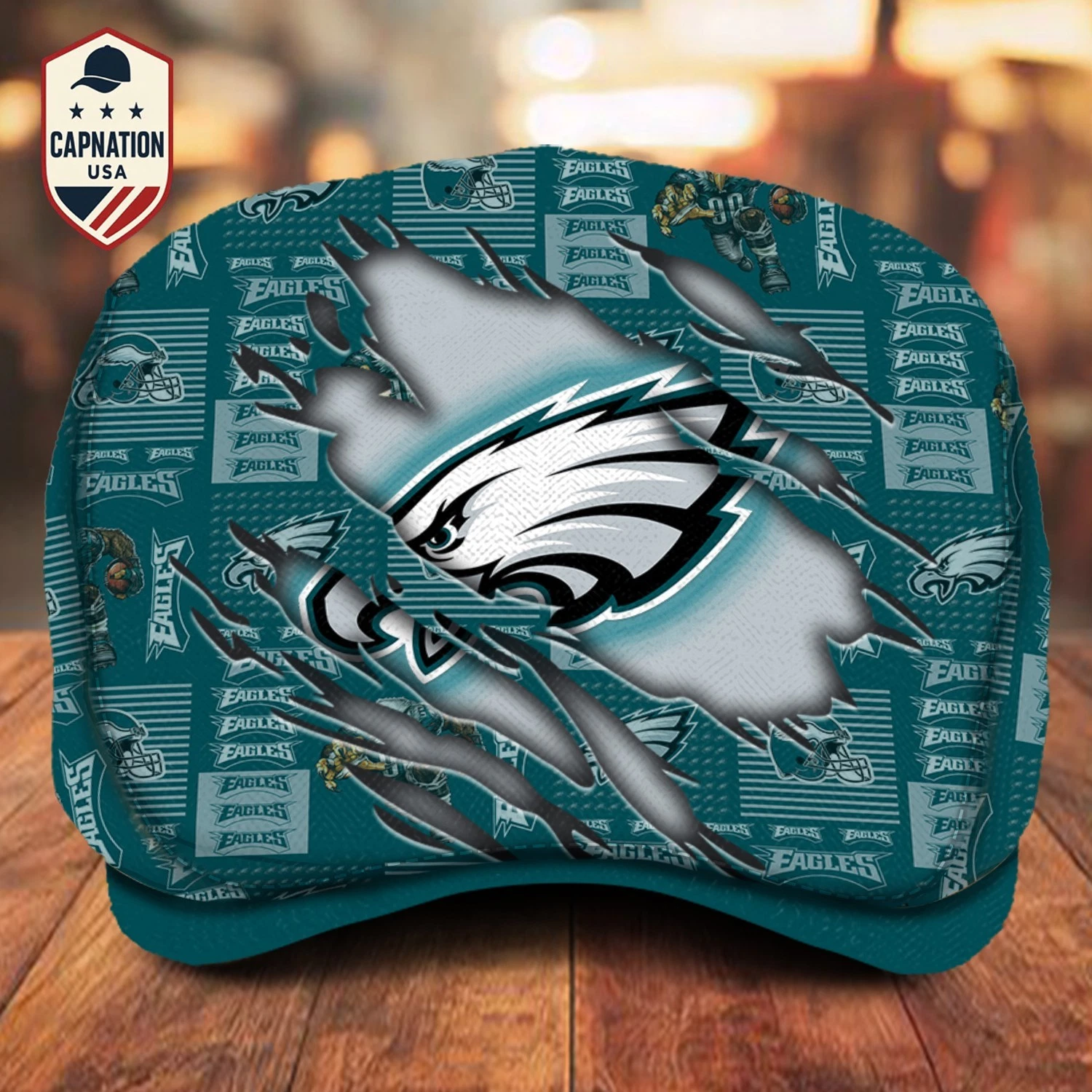 Philadelphia Football Team Eagles Jeff Cap football Jeff Cap Driving Cap Golf Cap