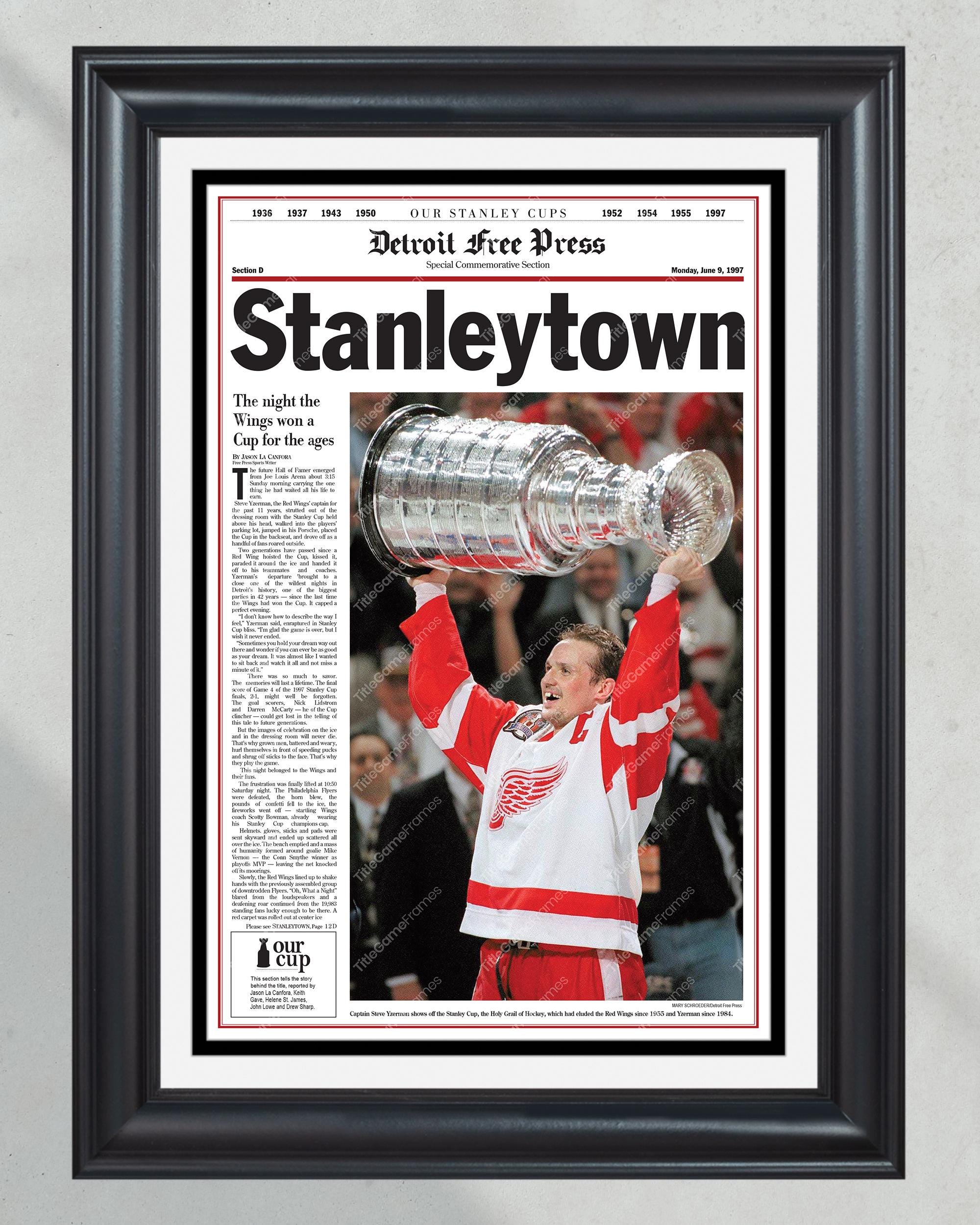 1997 Detroit Red Wings Stanley Cup Champions - 'Stanleytown' (NO FRAMED) Poster