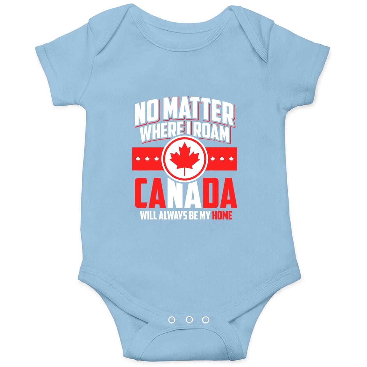 Canadian Flag Maple Leaf Canada Baby Bodysuit