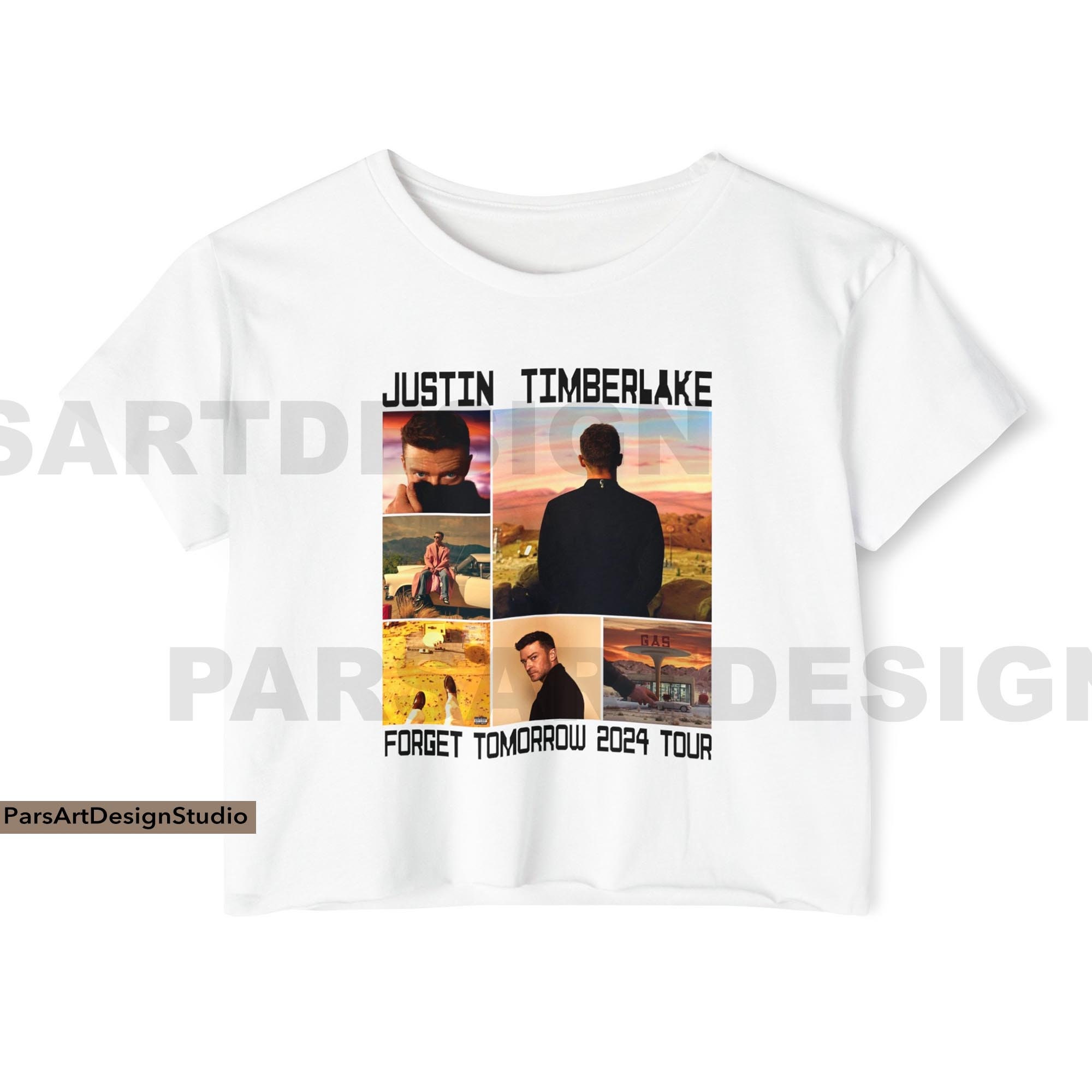 Justin Timberlake world tour crop shirt Justin Timberlake Tour crop top Everything I thought it was tshirt Timberlake merch fan JT concert