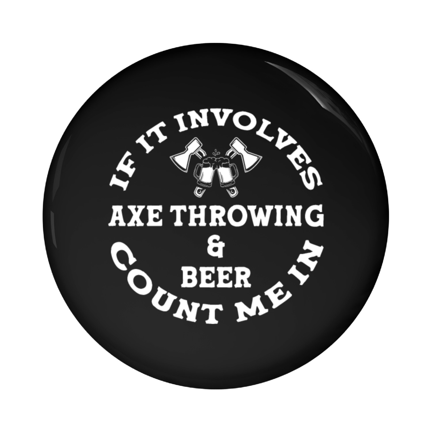 Axe Throwing Pin Buttons