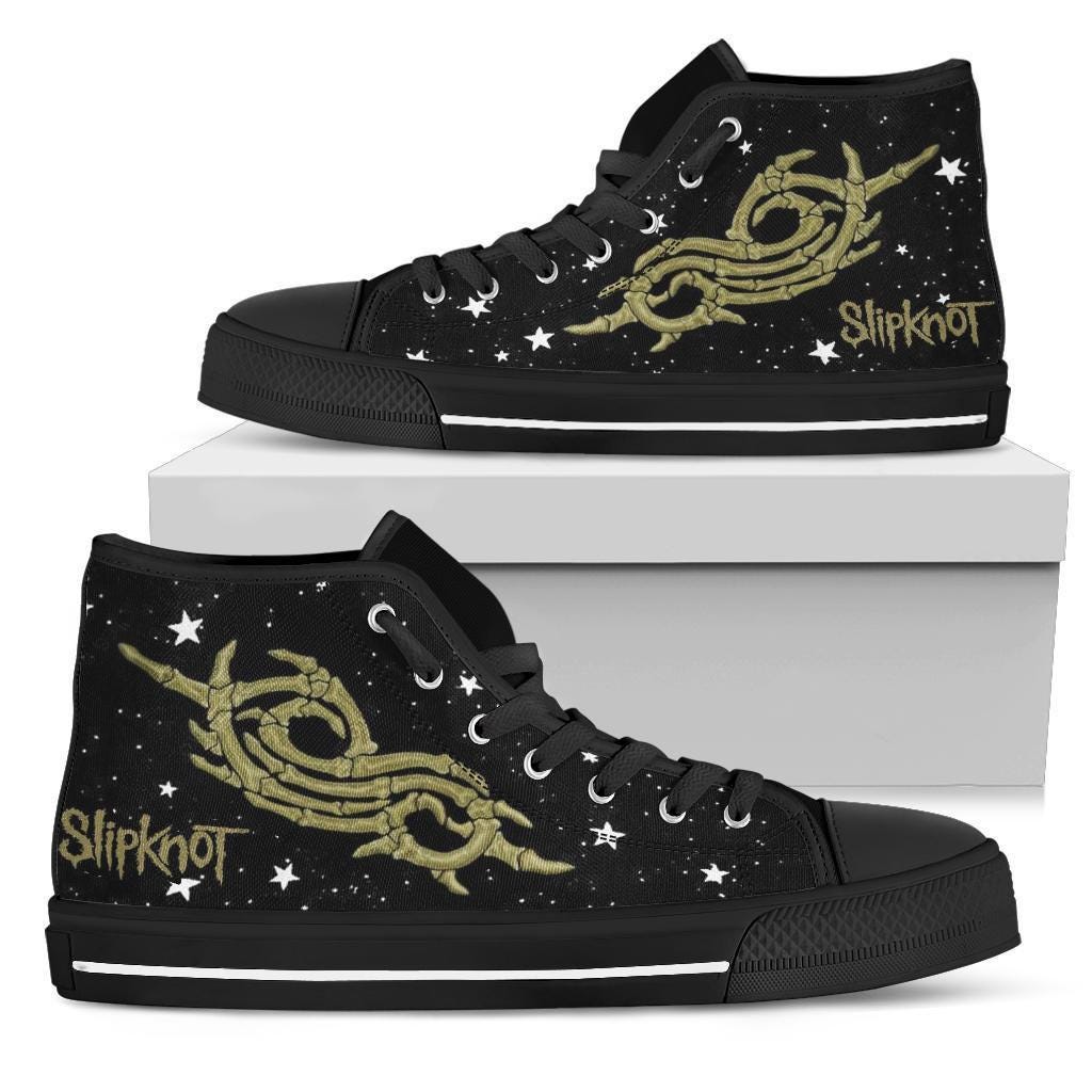 Gothic Skull High Top Sneakers